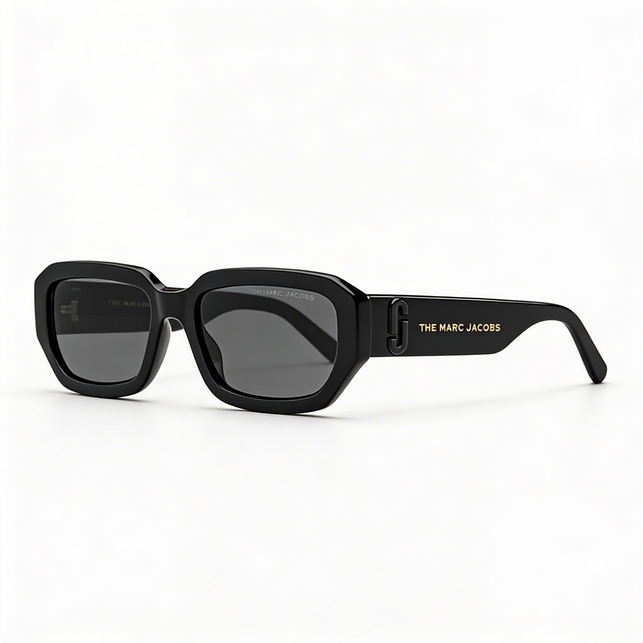 Marc Jacobs Modern Women's Grey Acetate Frame with Grey Polycarbonate Lenses UV Protection Sunglasses 52mm, Photo 3