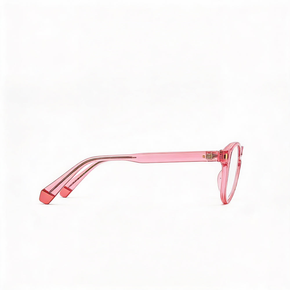 Polaroid Casual Unisex Injected Frame Non- Polycarbonate Lenses Salmon Eyewear 50mm Lens Width