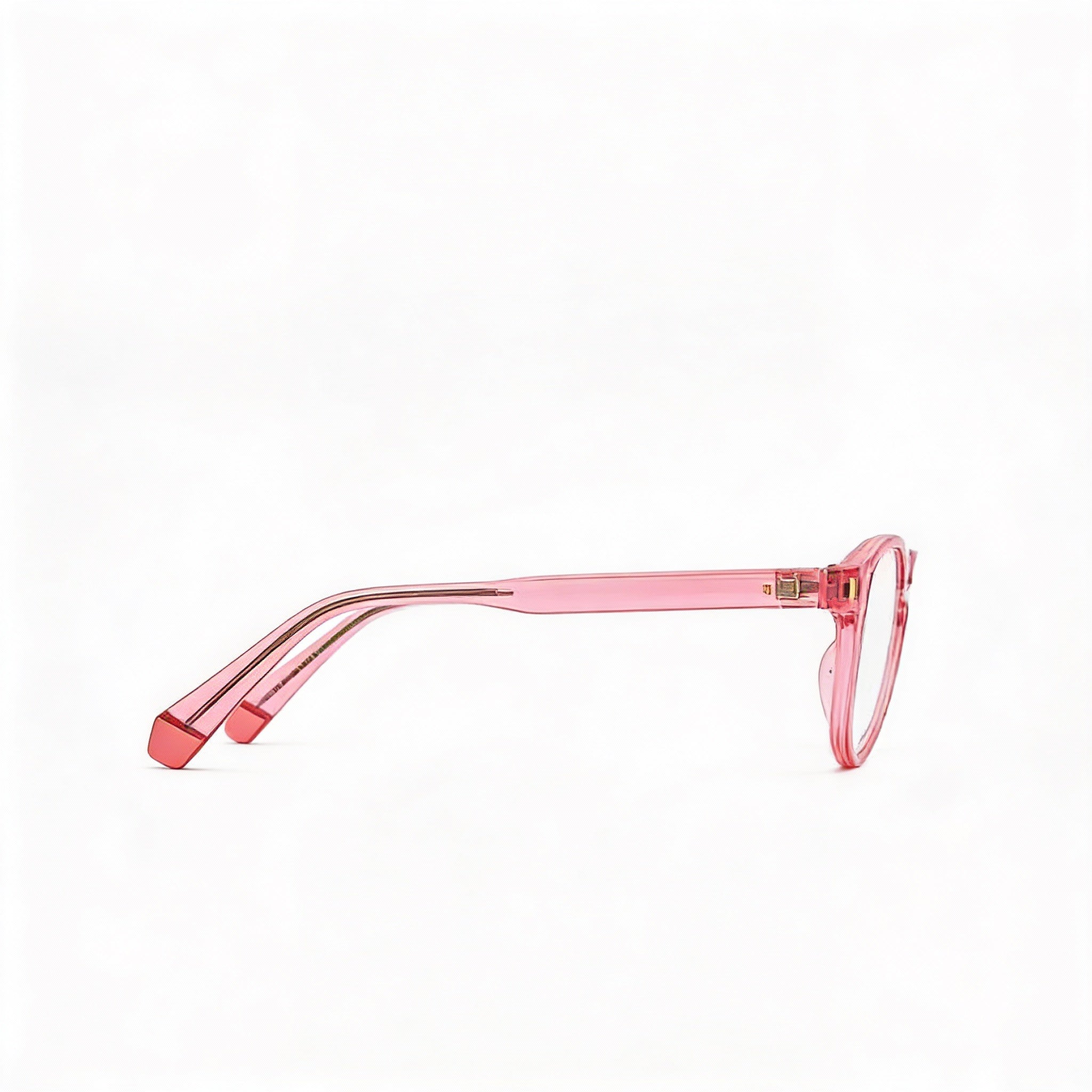 Gafas Polaroid Casual Unisex con montura inyectada, lentes sin policarbonato, color salmón, ancho de lente de 50 mm, Photo 3