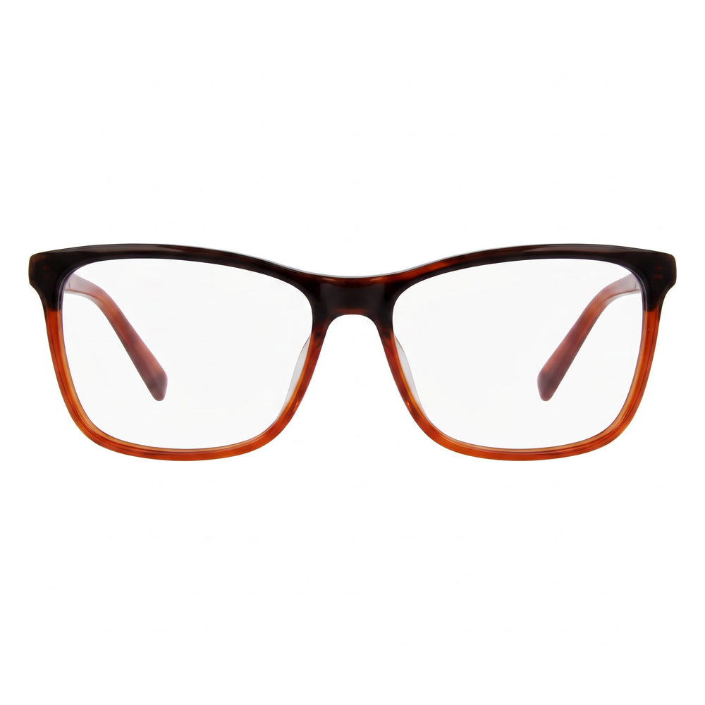 Escada Vesa13 Men's Lightweight Eyewear Frames with Yellow Brown Havana Frame Color, Size 55-15-135mm