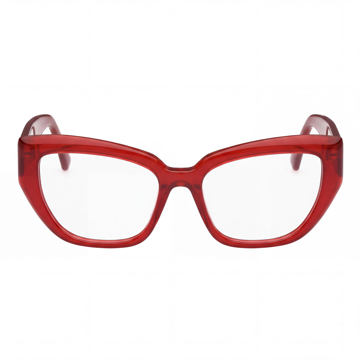 Gafas MaxMara Modern para mujer en rojo oscuro brillante 53-17-140, Photo 2