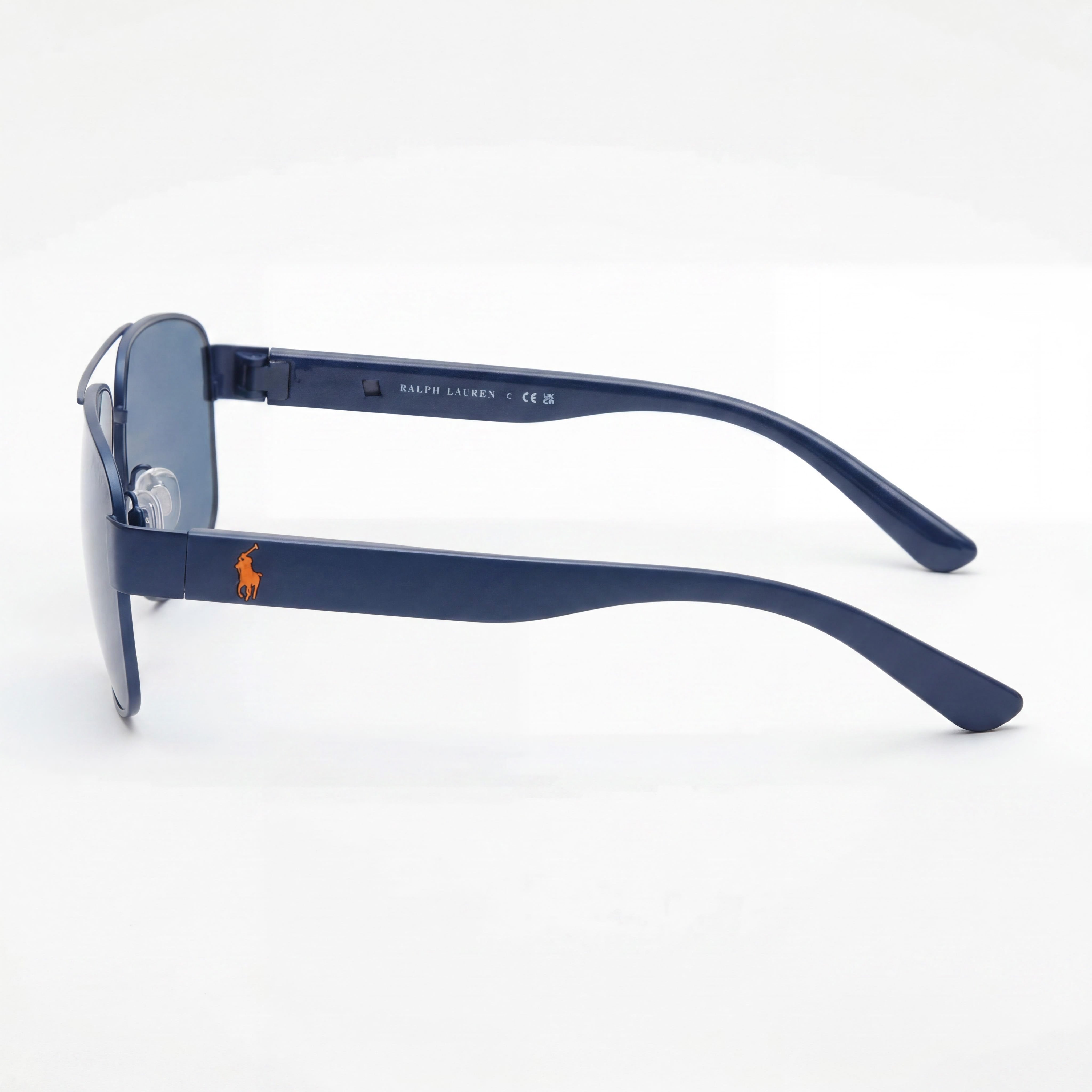 Gafas de sol POLO RALPH LAUREN Ph3156 para mujer, montura de metal azul marino, lentes azul oscuro, 62 mm de ancho de lente, Photo 3