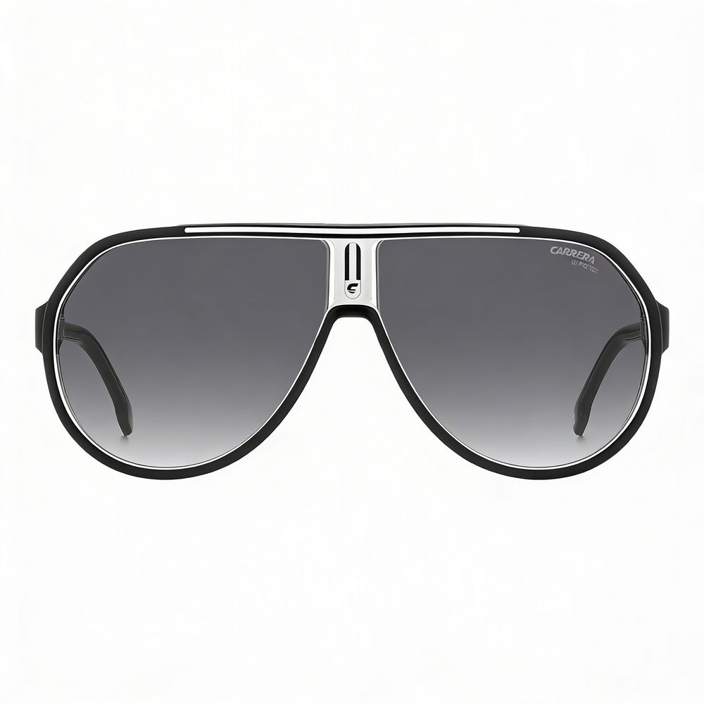 Carrera Modern Black White Pilot Frame Unisex Thermoplastic Elastomers UV Protection Sunglasses 64mm