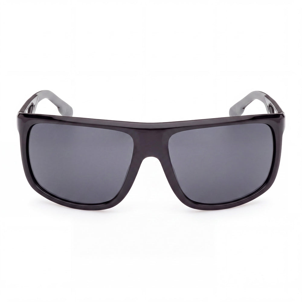 Gafas de sol Harley-Davidson Classic unisex con montura inyectada, lentes multicolor no polarizadas, negro brillante 66 mm