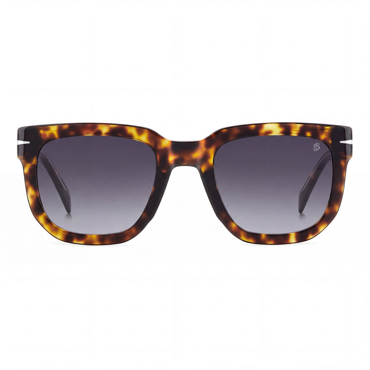 Gafas de sol David Beckham informales de acetato havana para hombre con lentes UV 400 no polarizadas gris oscuro de 52 mm, Photo 2
