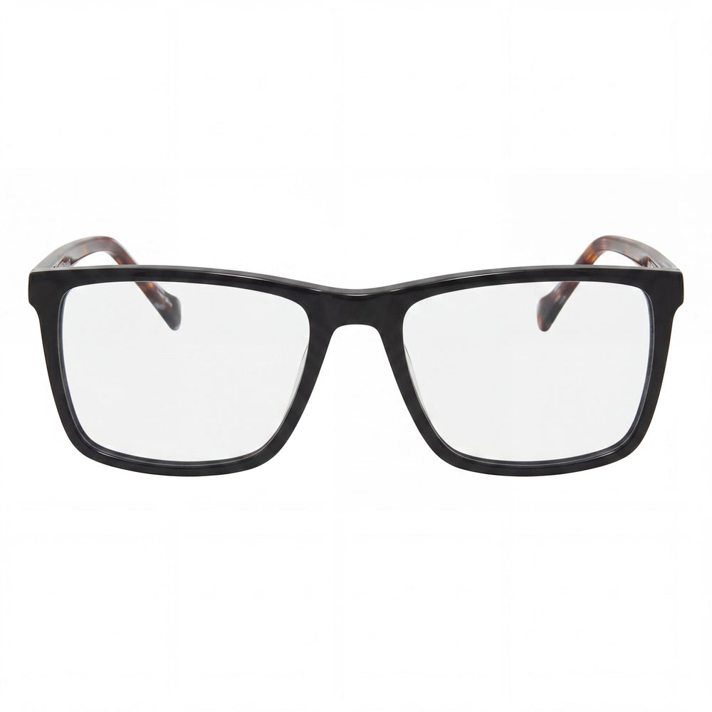 Gafas Lucky Brand D416 para hombre, de plástico polarizadas, 100 % UV, graduables, color negro carey, 56-18