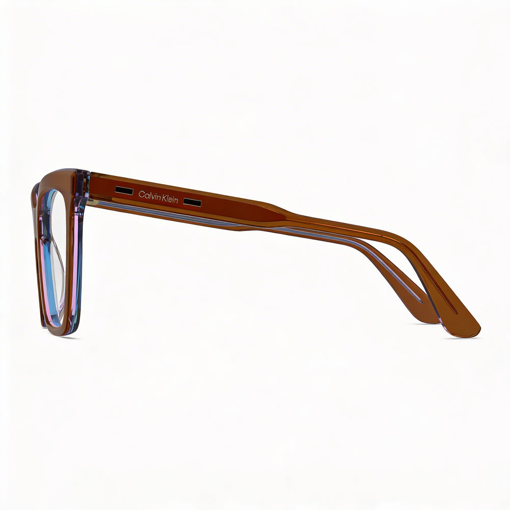 Gafas ópticas Calvin Klein Modern para mujer, con montura de acetato en Marrón Azur y 52 mm de ancho de lente