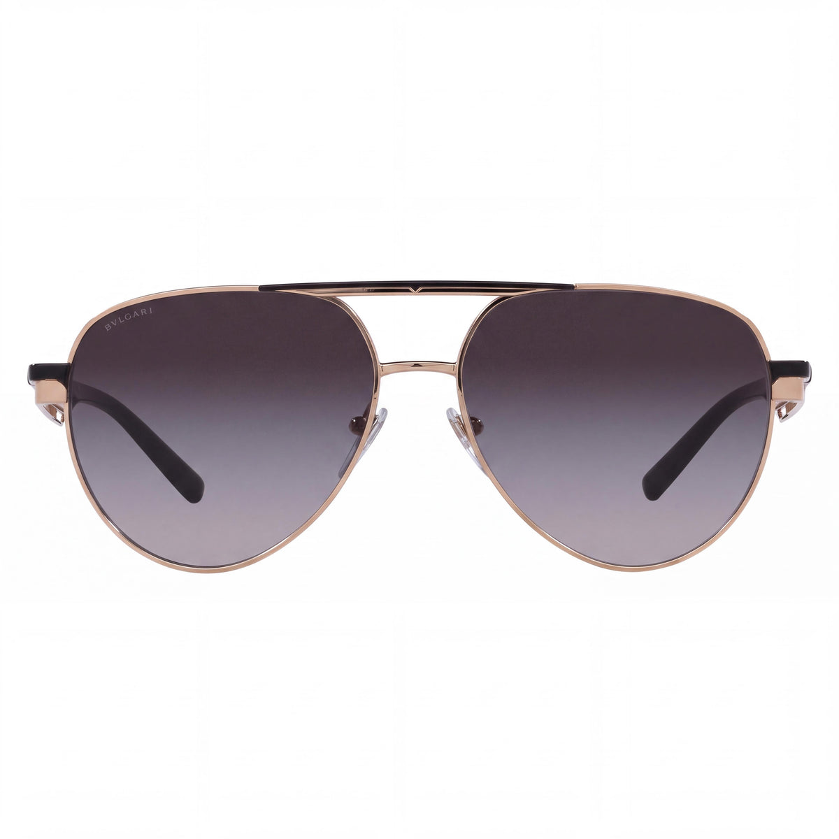 BVLGARI 0BV6189 58 20148G Unisex Multi-coloured Metal Aviator Grey Gradient UV Protection Sunglasses 58mm, Photo 2