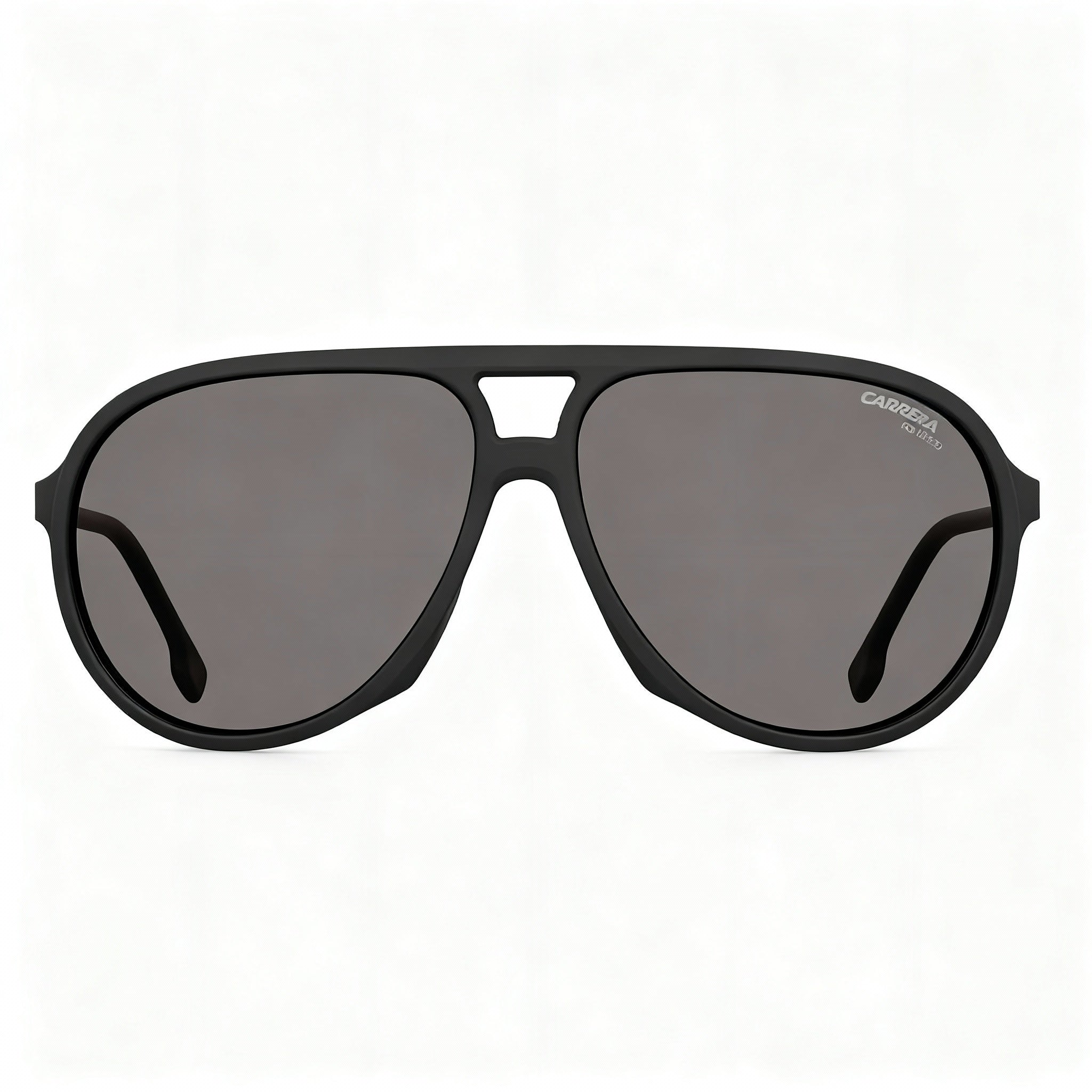 Carrera 237/S Men's Pilot Sunglasses - Matte Black Plastic Frame, Grey Polarized Lenses 61-13-140