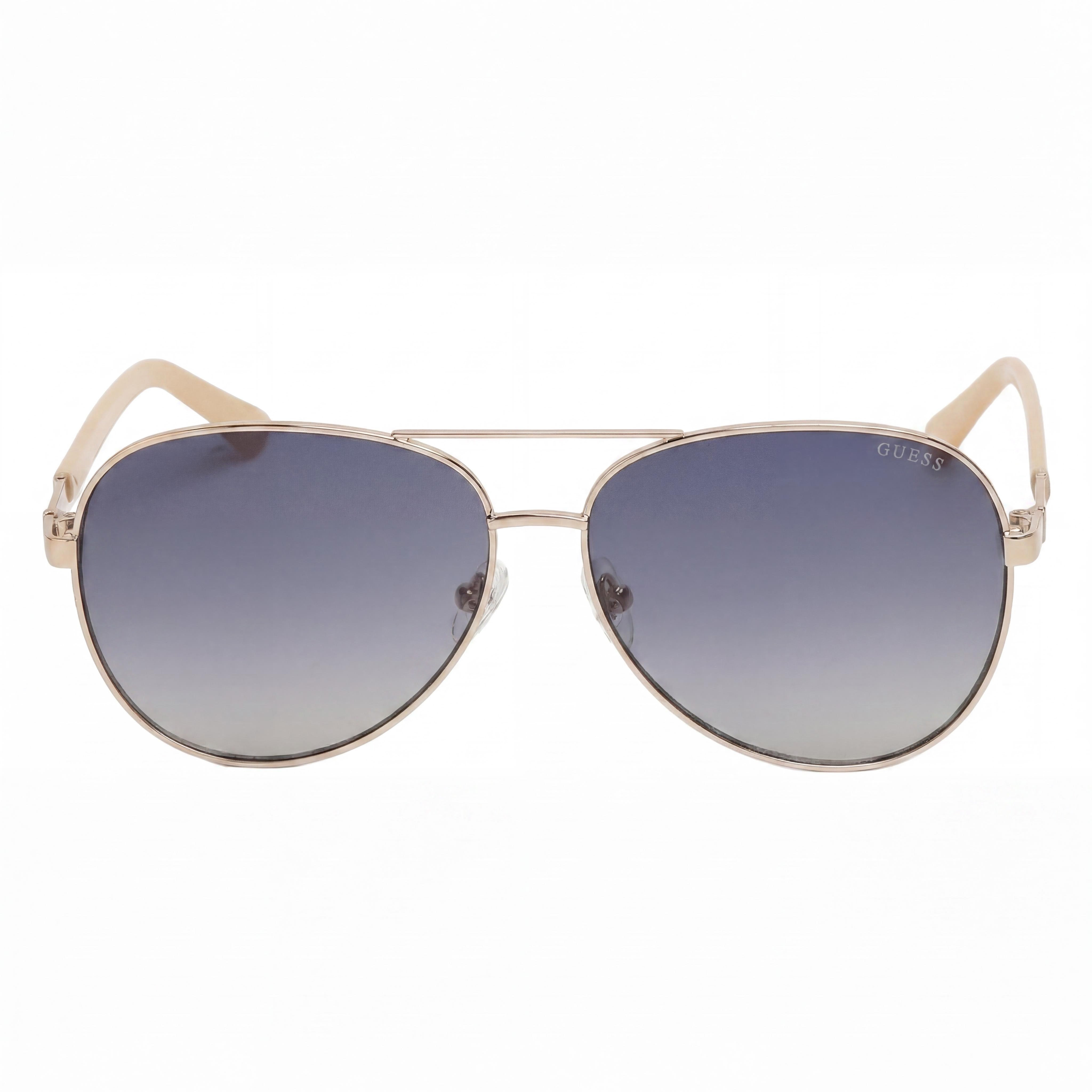 GUESS Gu00173 Rose Gold Metal Frame and Blue Lenses for Women Sunglasses 60-13-140mm, Photo 2