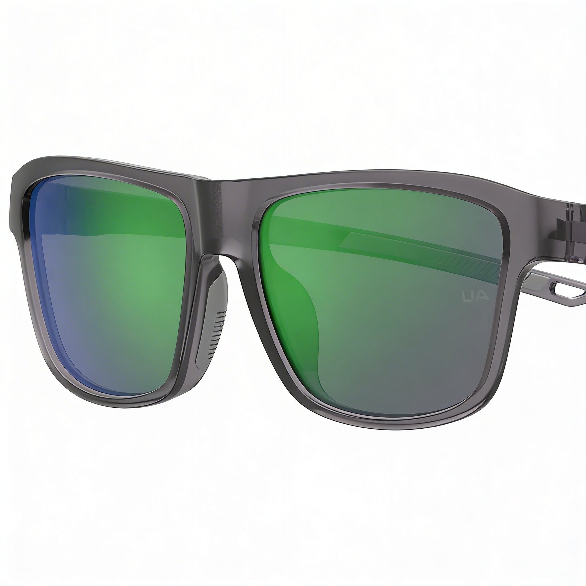 Gafas de sol unisex Under Armour UA Rumble/F con protección UV no polarizada de propionato gris cristal de 58 mm, Photo 3