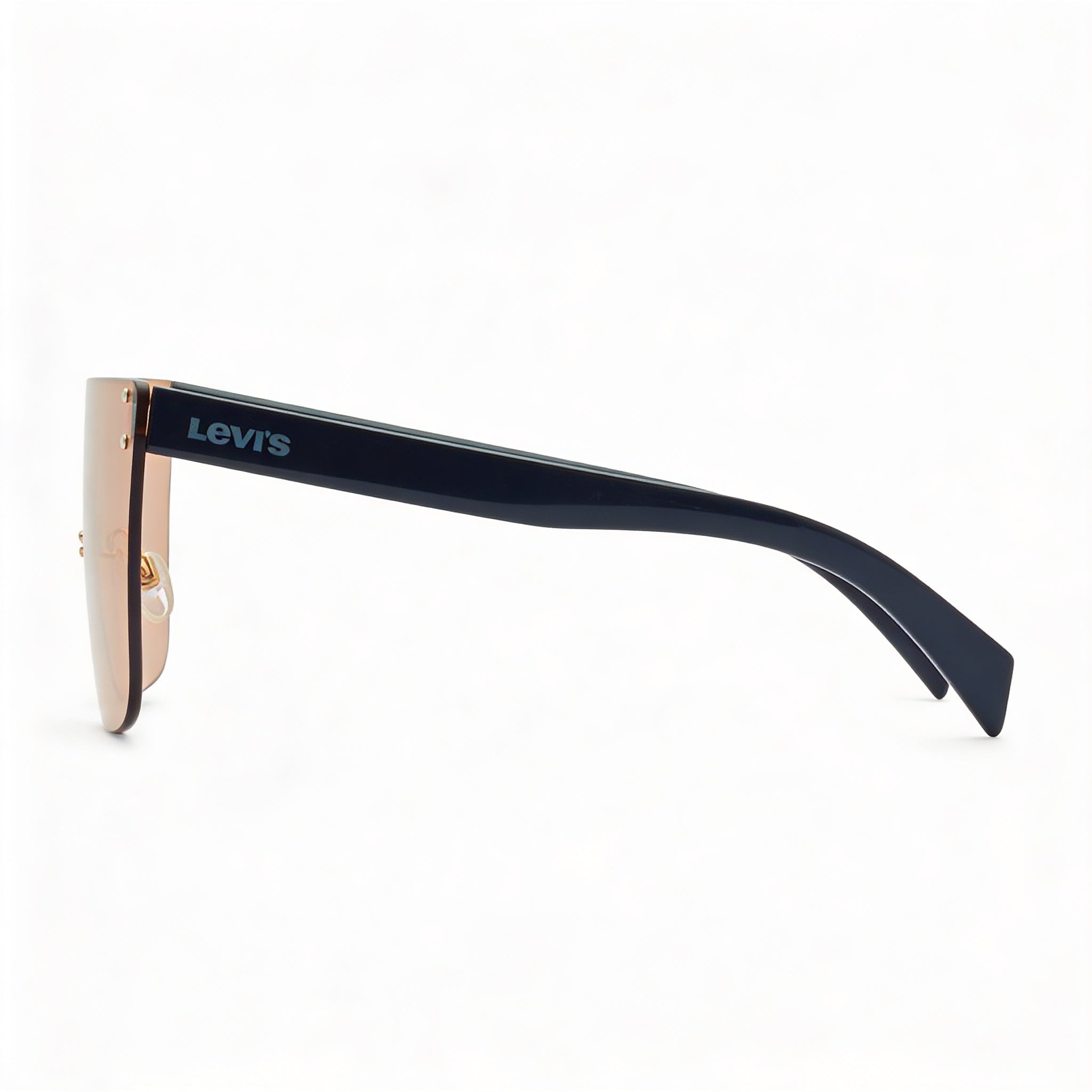 Levi's Seasonal Sunglass Unisex Orange Multi Polyamide Frame Orange Flash Multilayer UV Protected Non-Polarized 99mm, Photo 3