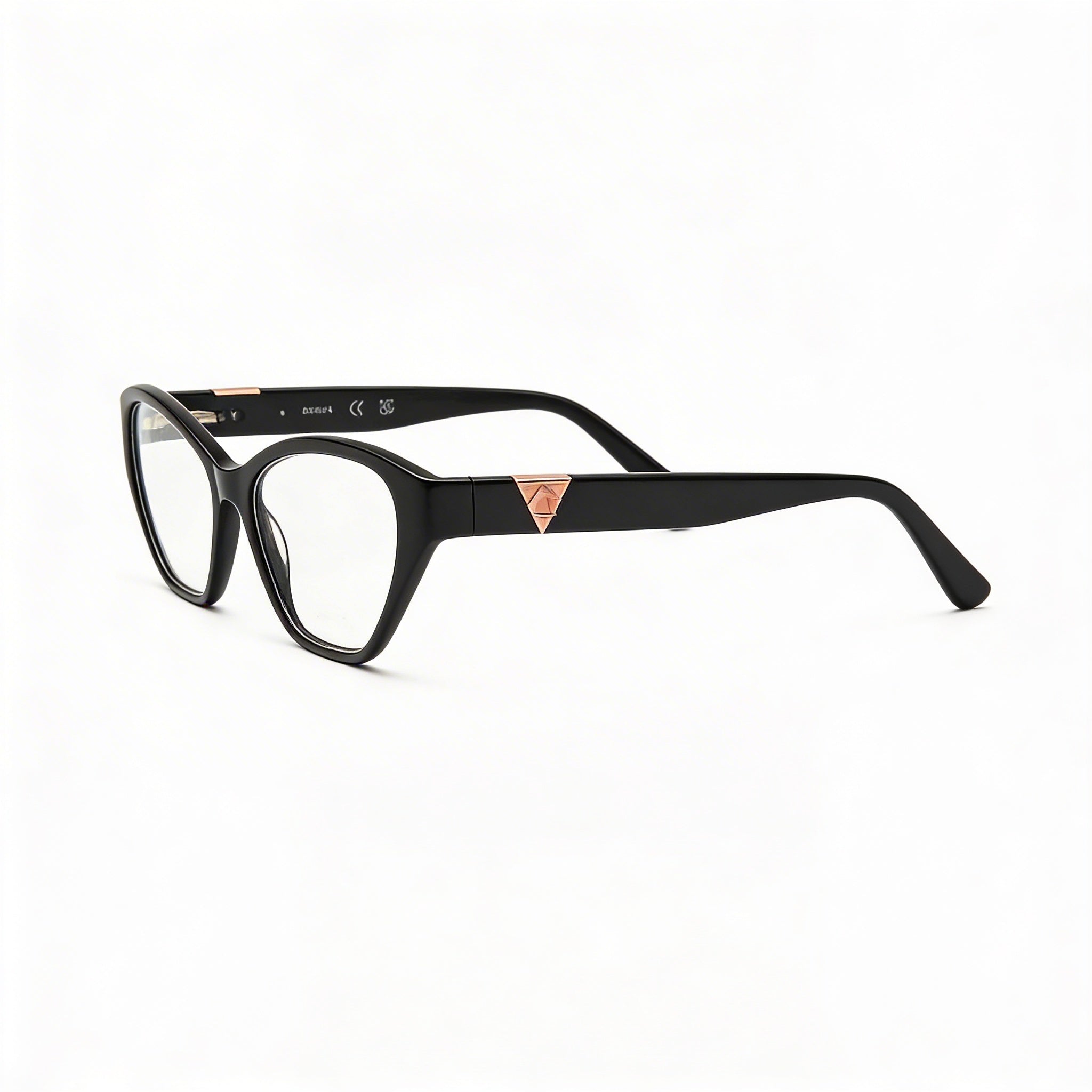 GUESS Gu50162 Women's Shiny Black Blue Frame 53mm Eyeglasses, Photo 3