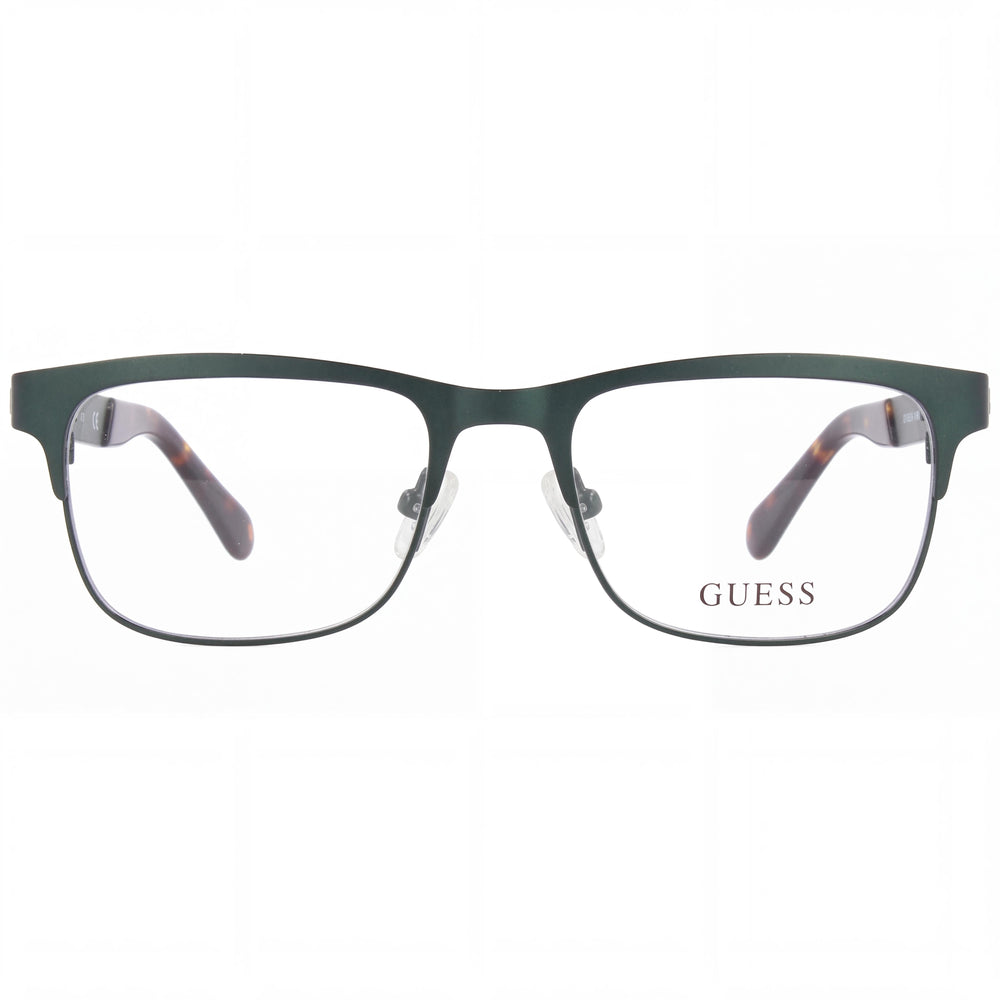 Gafas graduadas unisex para niños GUESS GU9168 con montura de compuesto verde oscuro y lentes transparentes no polarizadas de compuesto