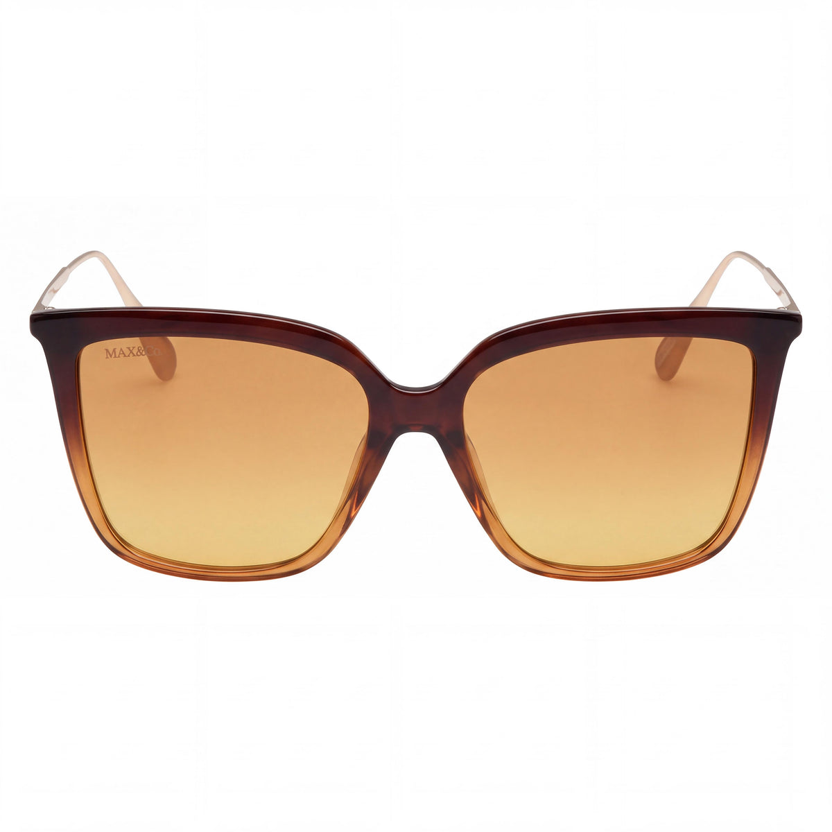 Max & Co. MO0043 Women's Injected Frame Sunglasses with Gradient Brown Lenses, 55mm Lens Width, Photo 2