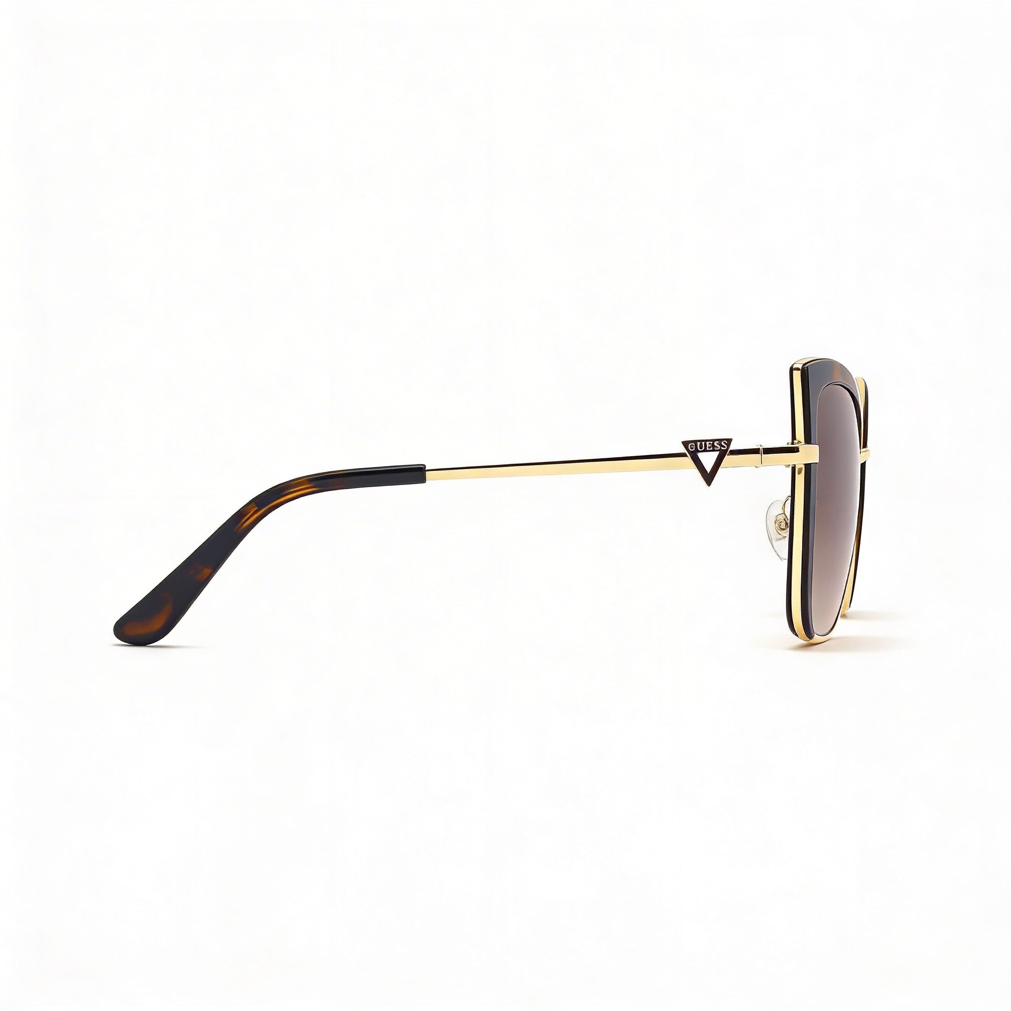 GUESS Tinted Cat-eye Sunglasses Women's Dark Havana Metal Frame Brown Gradient Lens UV Protected 56mm, Photo 3