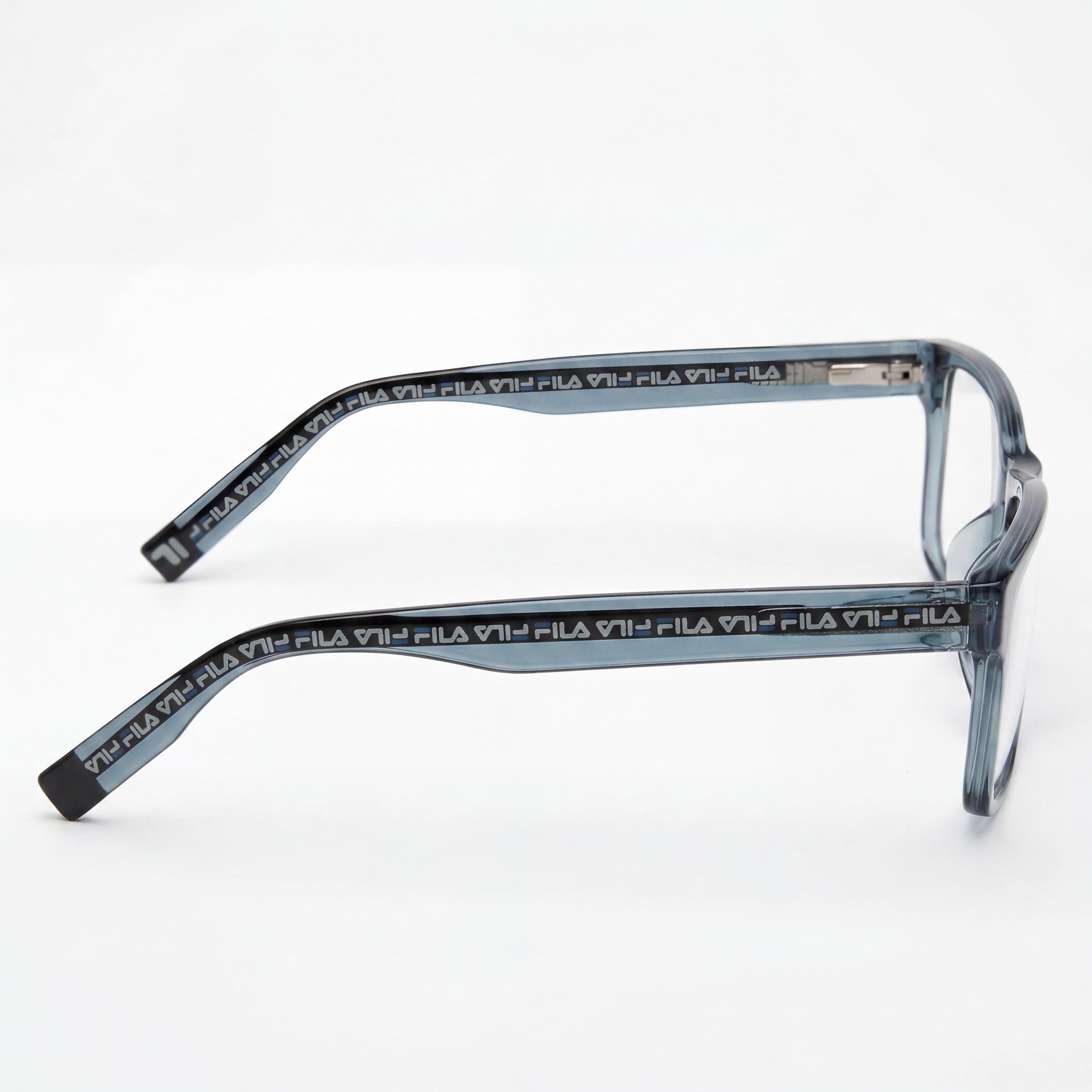FILA Classic Men's Transparent Azure Cellulose Acetate Prescription Ready Eyeglasses with Clear Demo Lenses 52-15-145, Photo 2