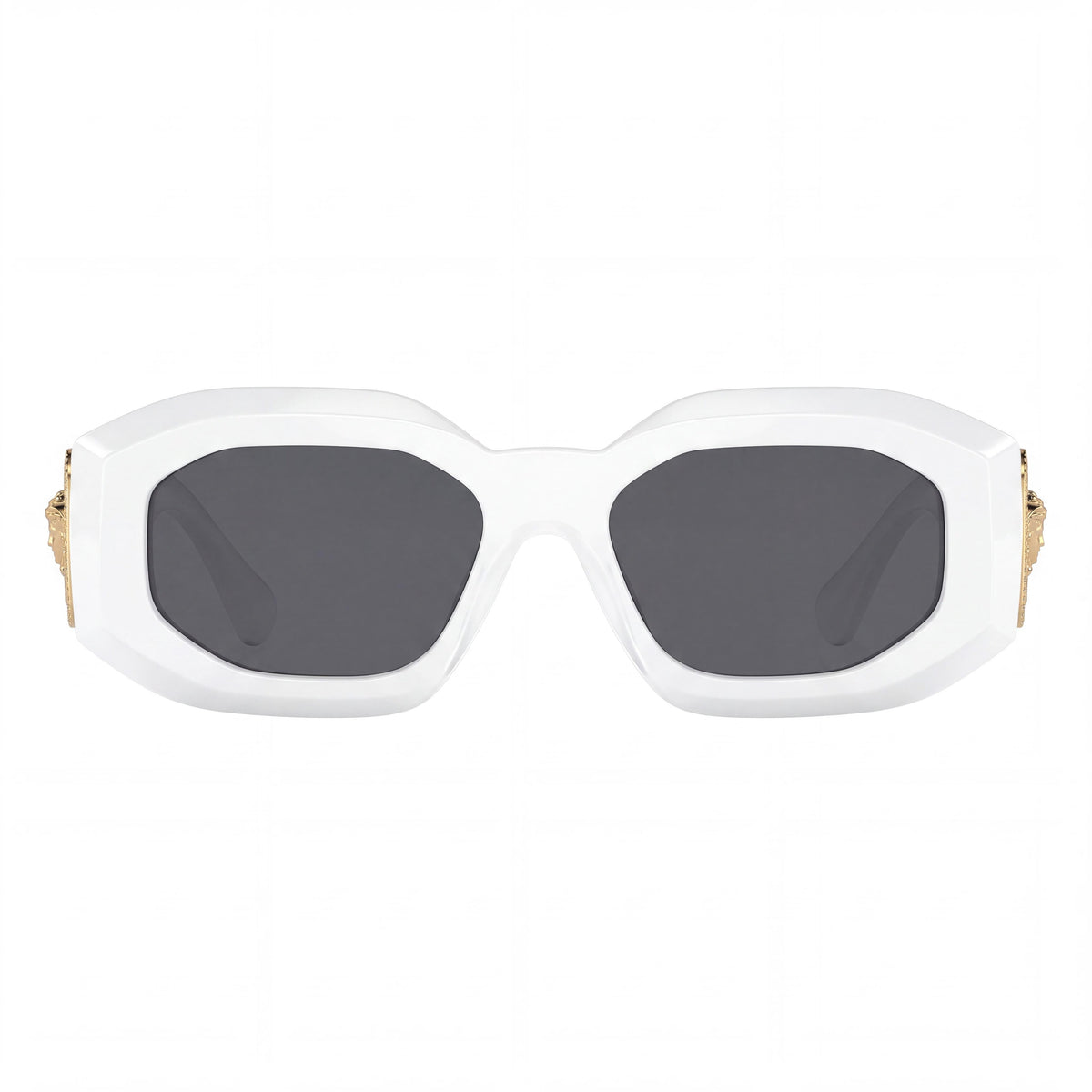 Versace Women's Contemporary White Grey Plastic Non-Polarized Prescription-Ready Eyewear 53-18-145mm, Photo 2