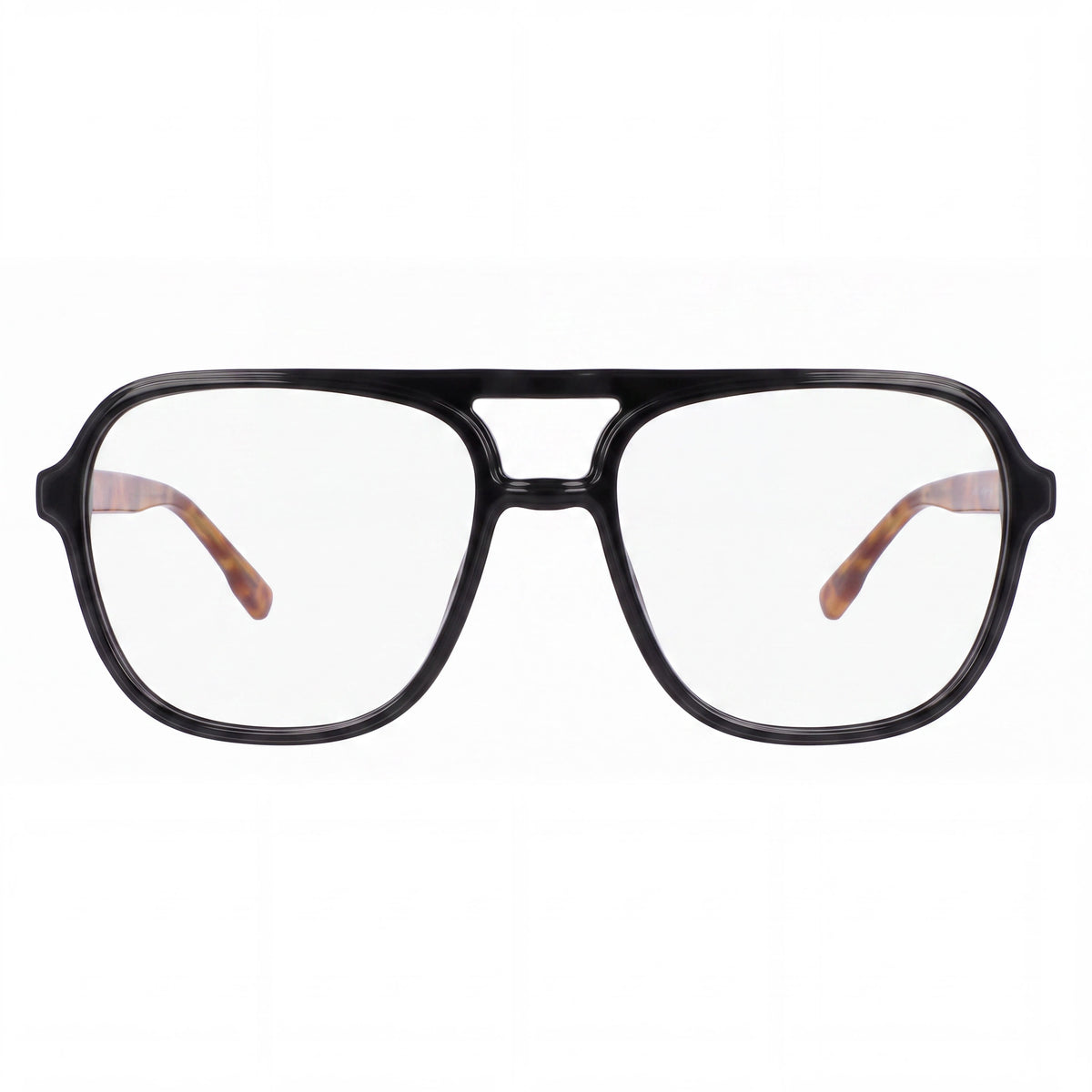 MCALLISTER Mc4534 Men's Eyewear, Black Metal Frame, Clear Polycarbonate Lenses 56-18-140, Photo 2