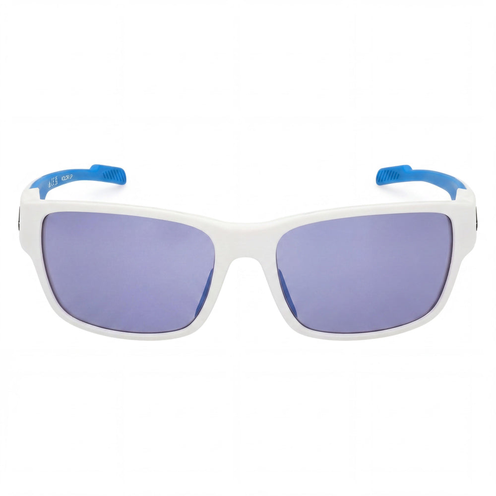 Adidas Modern Men's White Blue Mirror Non-Polarized Polycarbonate Sunglasses