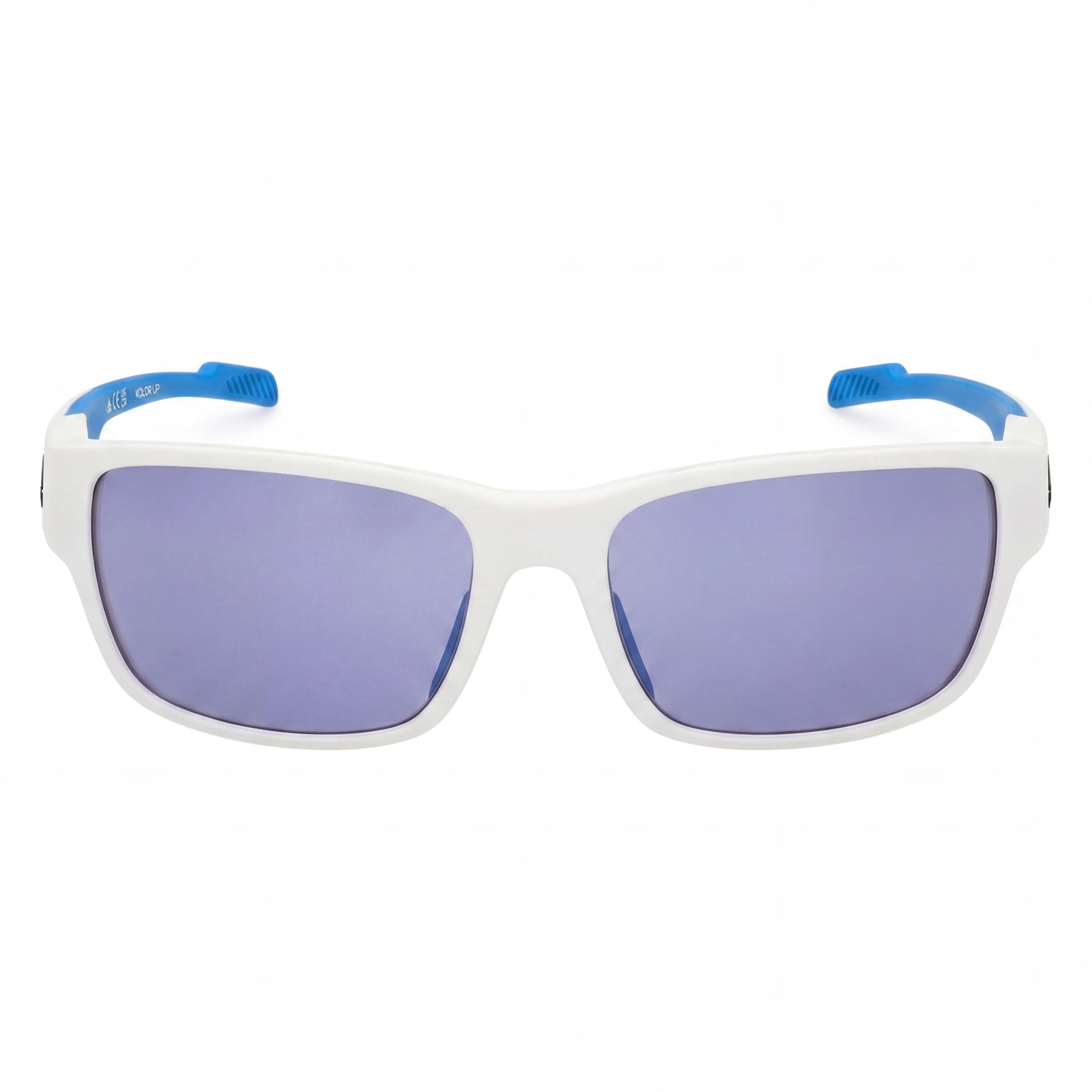 Gafas de sol Adidas Modern para hombre, blancas, con espejo azul, de policarbonato no polarizado, Photo 2