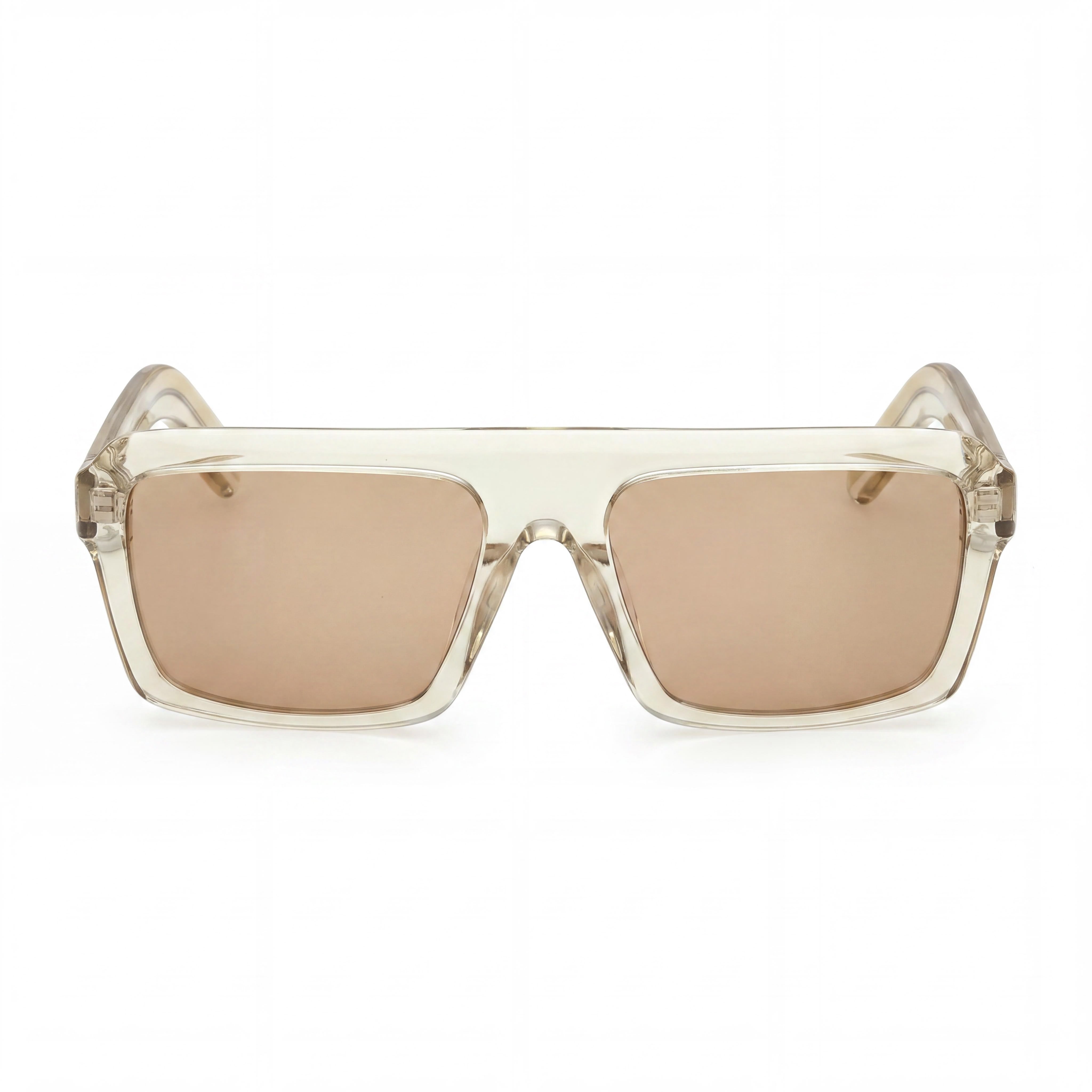 adidas Originals Or0133 Unisex Shiny Light Yellow Plastic Frame Gold Polycarbonate Lens Eyewear 55-17-145, Photo 2