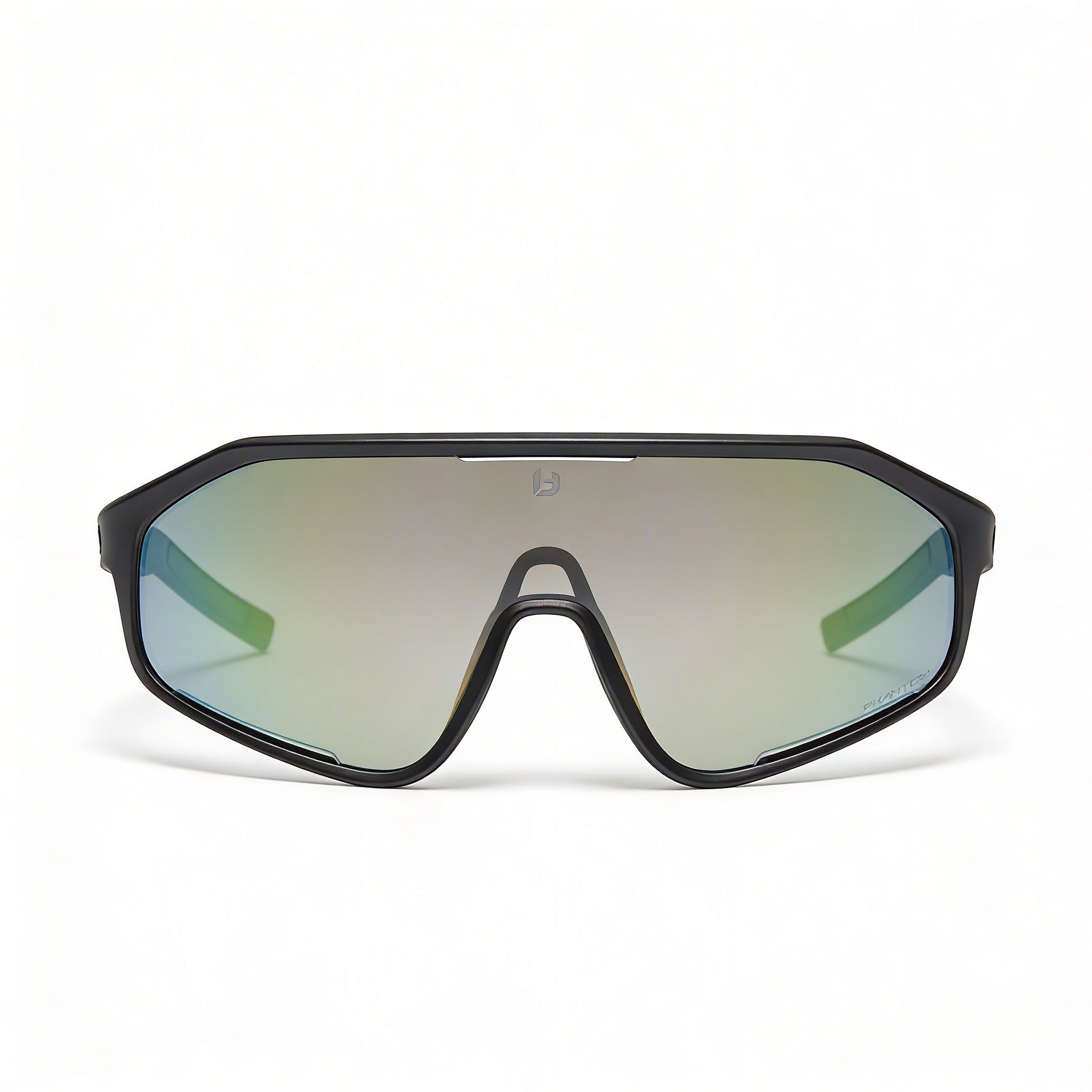 Gafas de sol unisex Bollé Clint, montura de plástico, lentes de policarbonato verde fotocromático transparente con protección UV, ajustables (136 mm), Photo 2