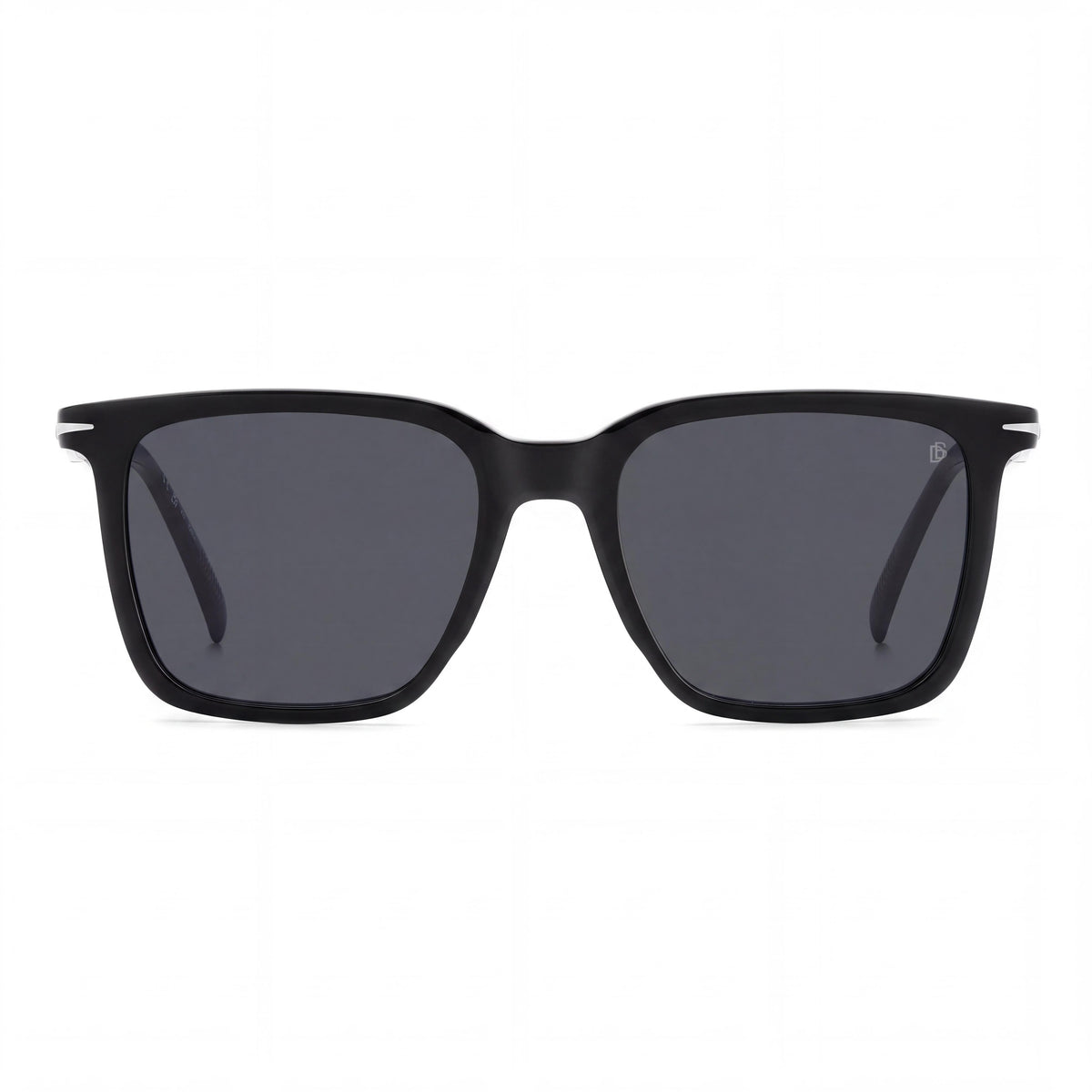 David Beckham Db 1130/S Unisex Acetate UV Protected Non-Polarized Sunglasses Black Dark Ruthenium Frame Grey Lens 53-19-145, Photo 2