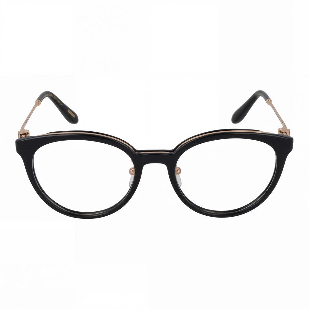Gafas graduadas casuales para mujer Chopard Vch331s con montura combinada de metal y acetato en verde brillante completo 53mm