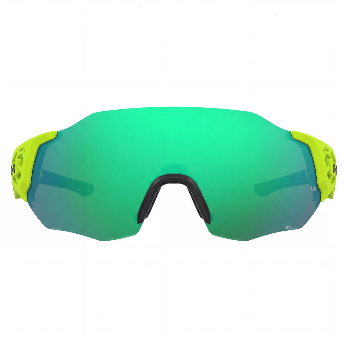 Gafas de sol Under Armour Ua Next Level Mask para hombre, montura de policarbonato verde y negra, lentes verdes no polarizadas con 100% protección UV 99-01-130, Photo 2
