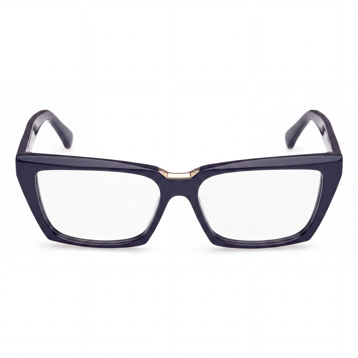 MaxMara MM5180 090 Unisex Shiny Blue Plastic Frame Eyewear with Polycarbonate Lenses, 53mm, Photo 2