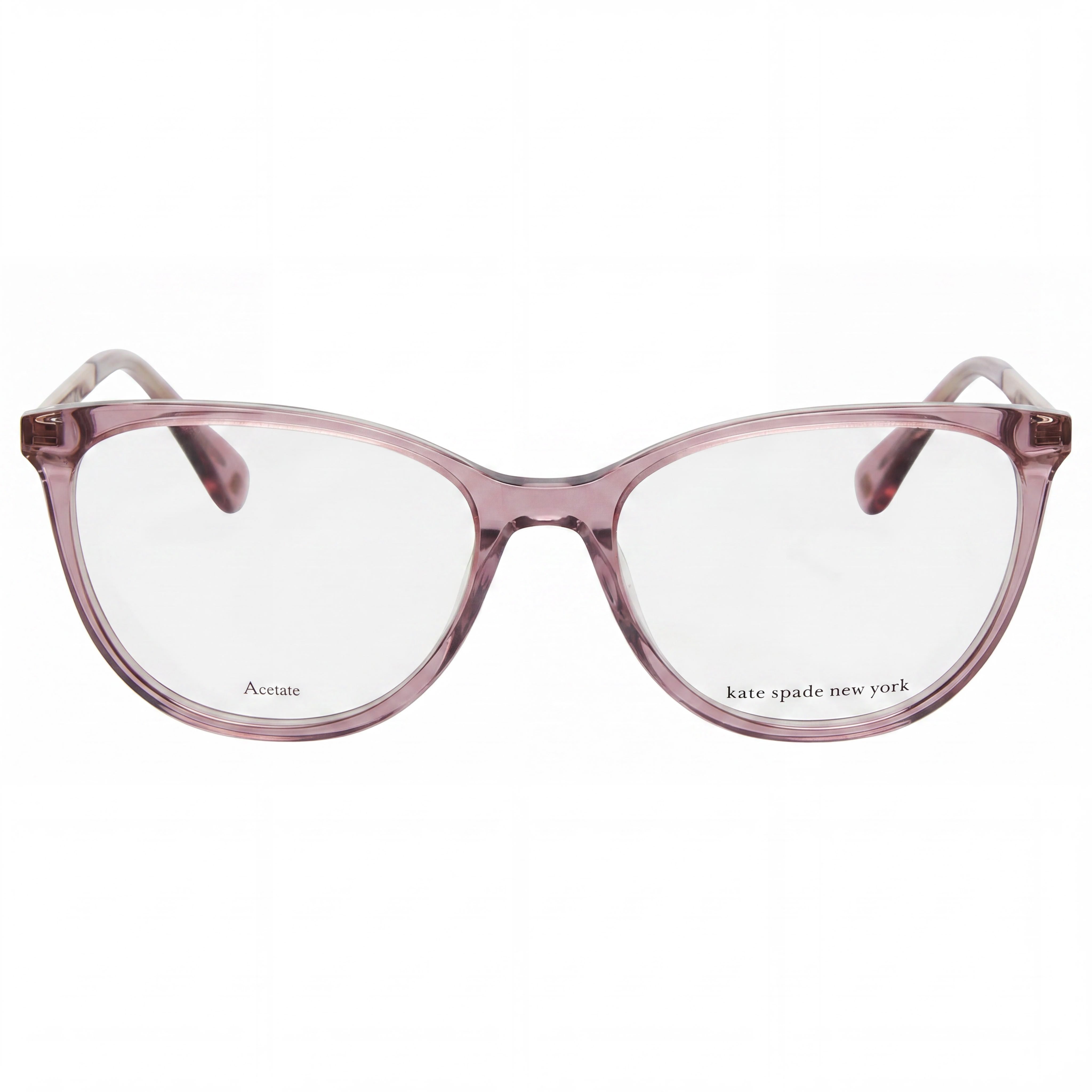 Kate Spade New York Kimberlee Women's Crystal Pink Gold Plastic frame with Crystal Pink Polycarbonate non- lenses 52mm Eyewear, Photo 2