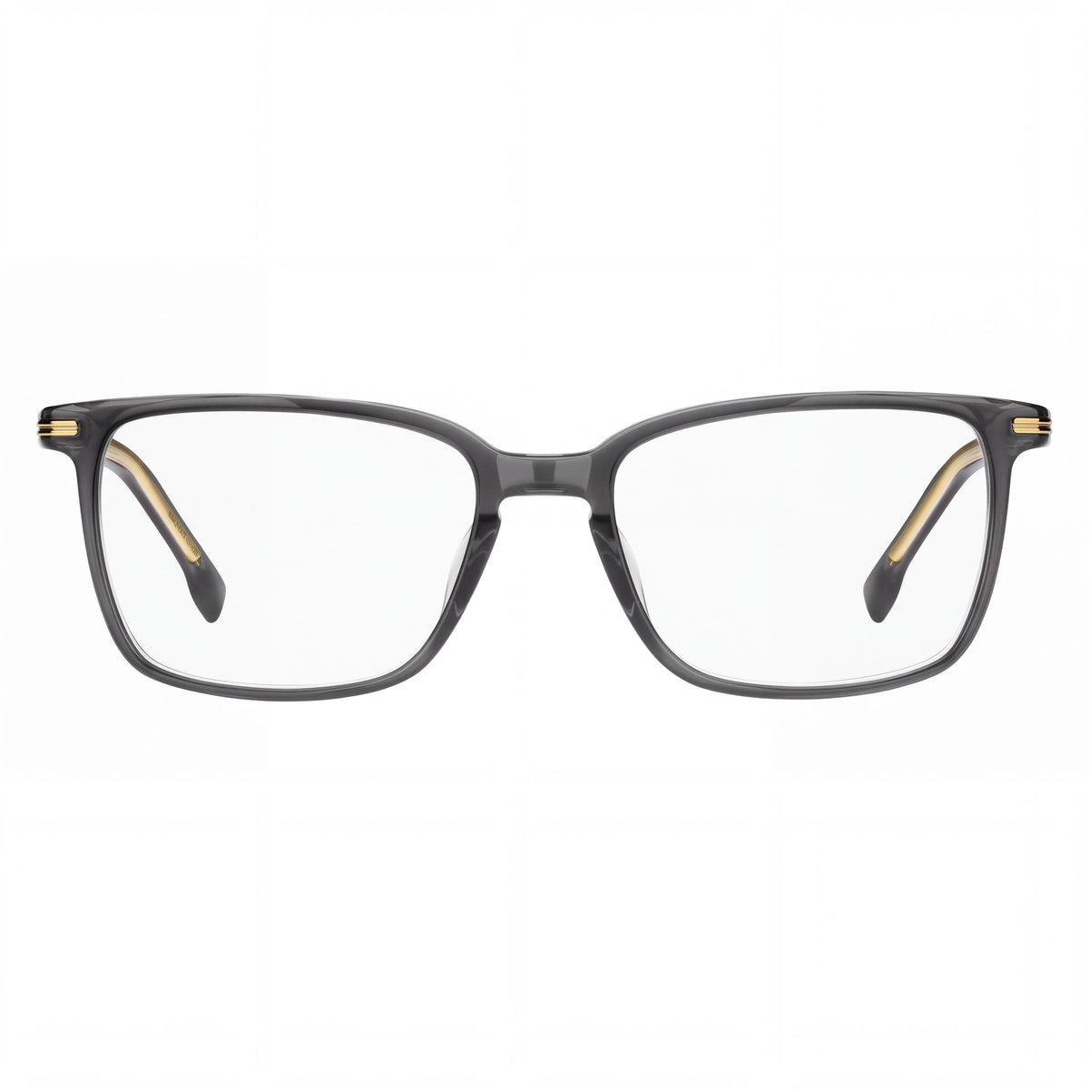 Hugo Boss 1670/F Men's Classic Black Gray Ecological Oil Frame, Multicolor Non-Polarized Polycarbonate Lens Eyeglasses 55mm, Photo 2