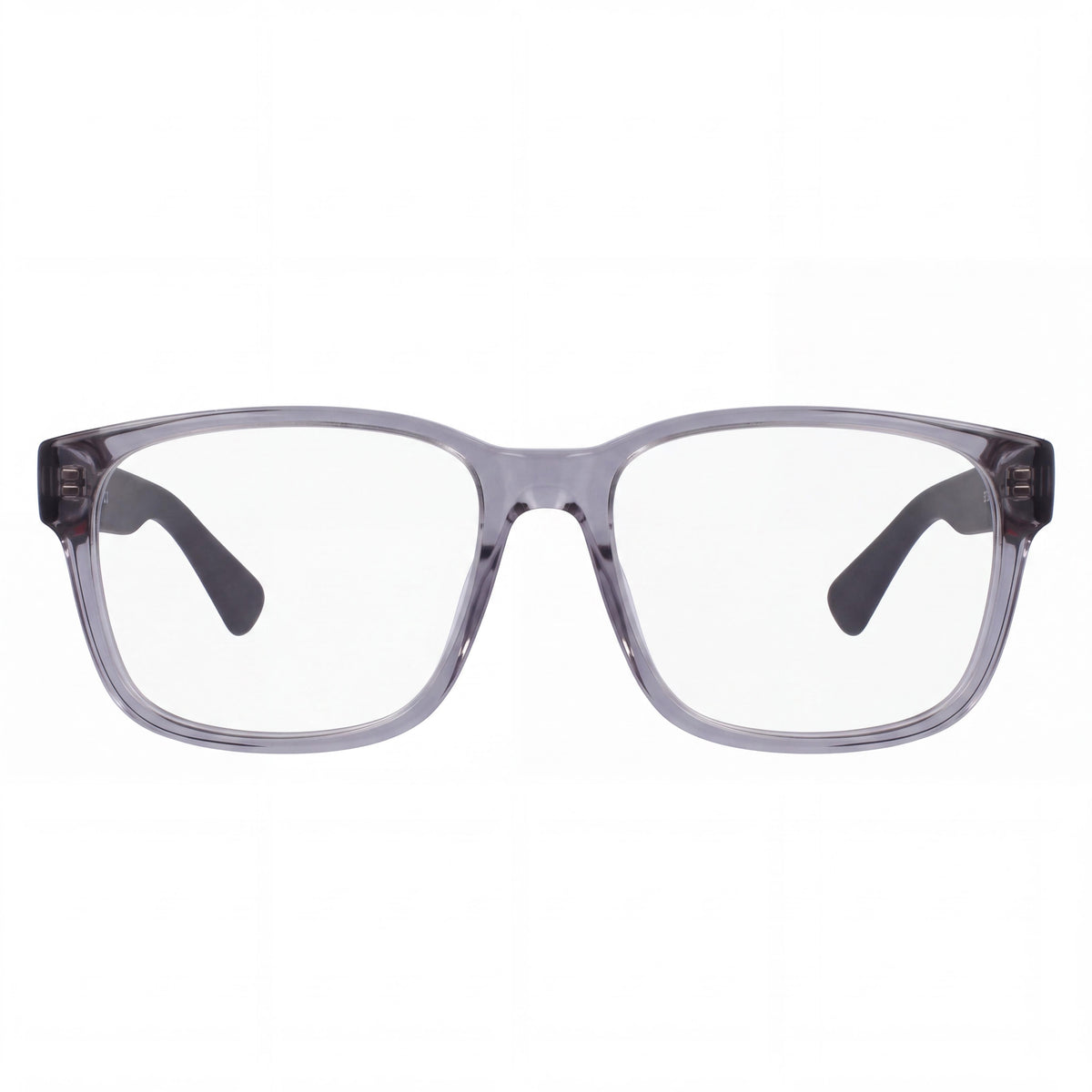 Gucci Women's GG0011O-007 Transparent Light Grey Plastic Eyeglasses 55mm, Photo 2