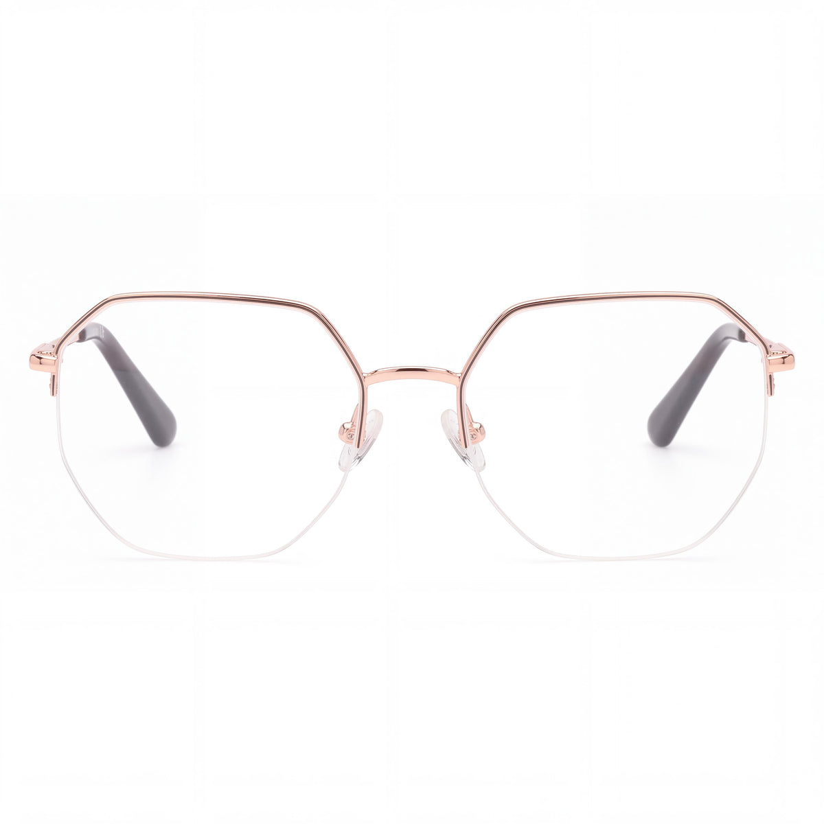 GUESS Gu2935 Montura Óptica Metálica Oro Rosa Brillante para Mujer con Lentes de Policarbonato Oro Rosa Brillante 49-18-140, Photo 2