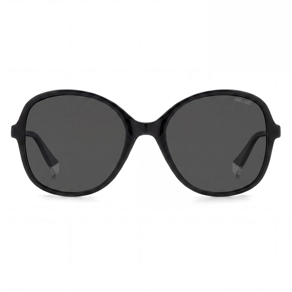 Polaroid Pld 4136/S Gafas de Sol para Mujer, Montura de Policarbonato Negro, Lente de Policarbonato Gris, Protección UV, 54mm