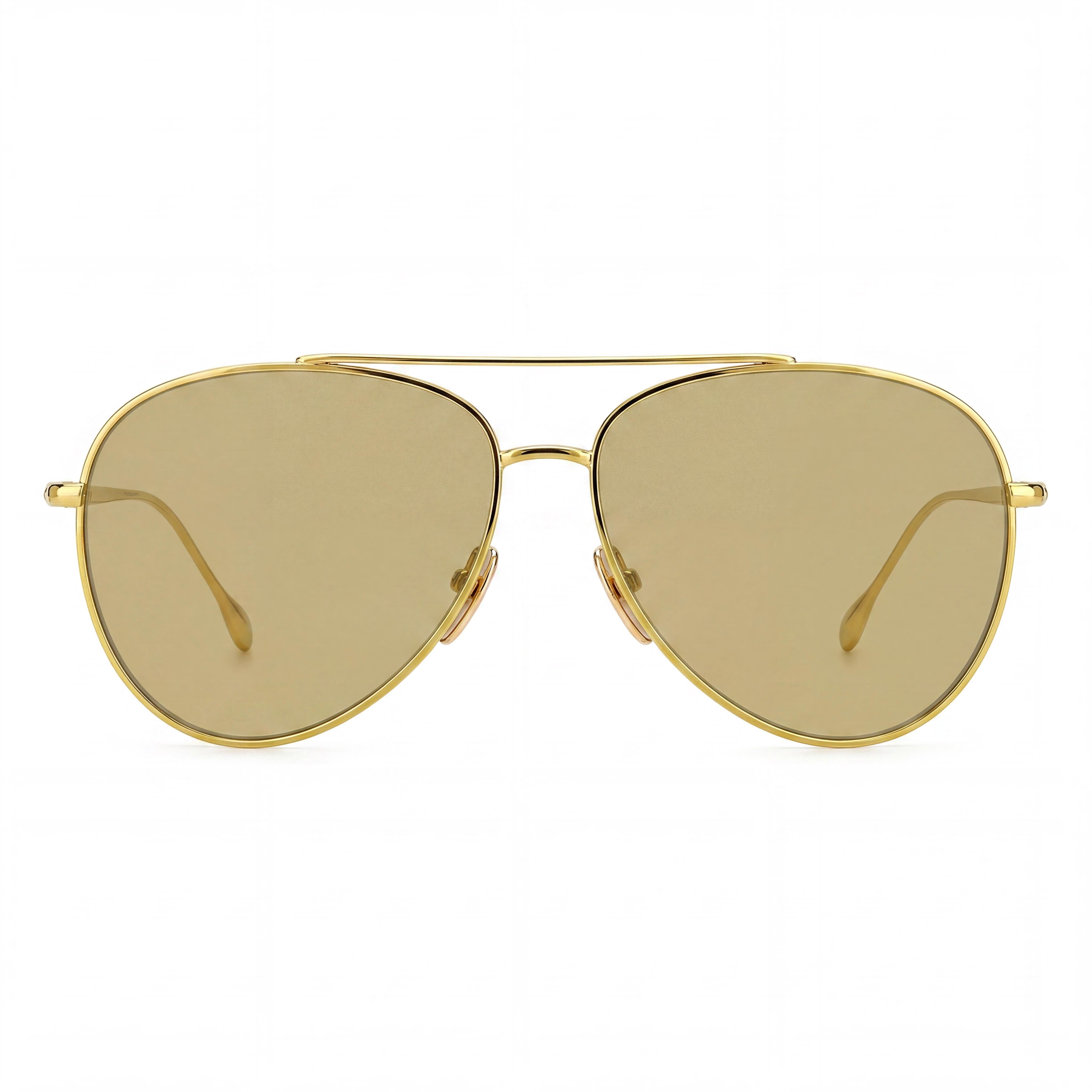 Gafas de sol Isabel Marant Im0011s de metal con forma de aviador para mujer con montura amarilla y lentes amarillas espejadas marrones, tamaño 60 mm, Photo 2