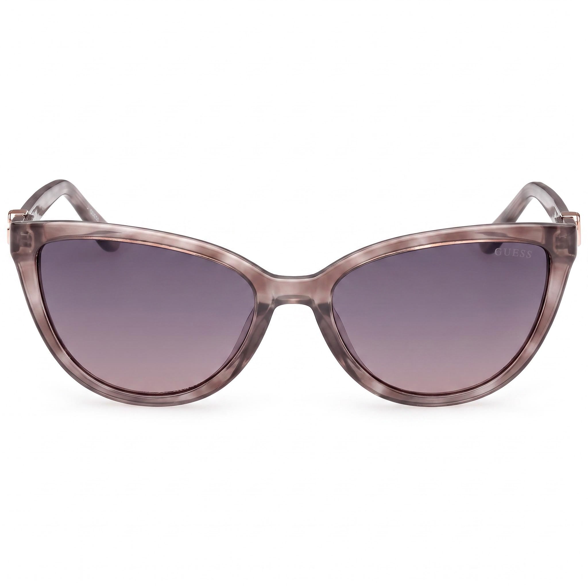 GUESS Casual Women's Non-Polarized Plastic Frame Sunglasses, Grey Avana, UV 400 Protection, 55-17-140, Photo 2