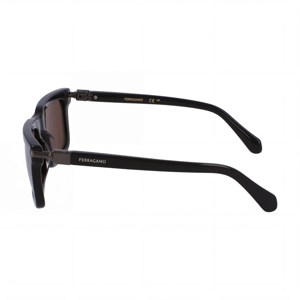 Ferragamo Sf2015s Men's Brown Acetate Frame Sunglasses with Brown Acetate Lenses and
