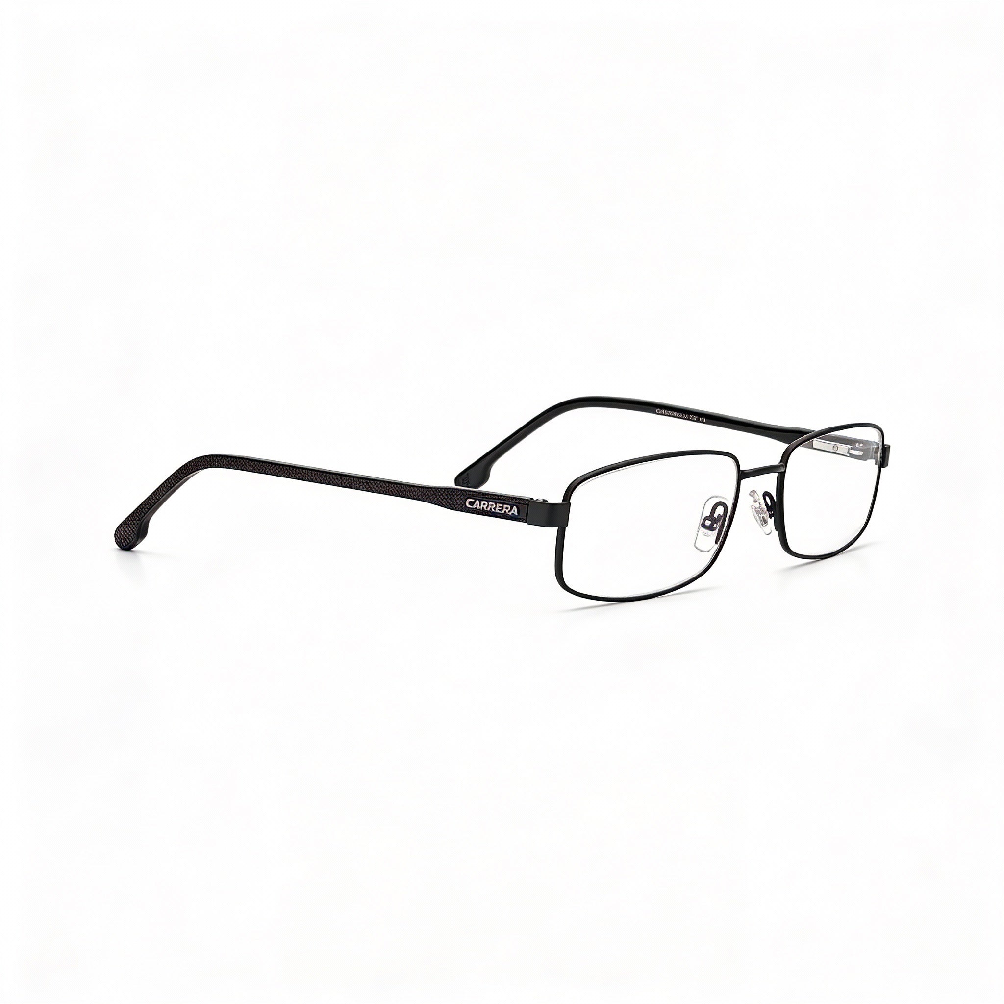 Gafas graduadas Carrera 264 unisex con montura de acero de aleación negro mate y lentes de demostración de 55 mm, Photo 3