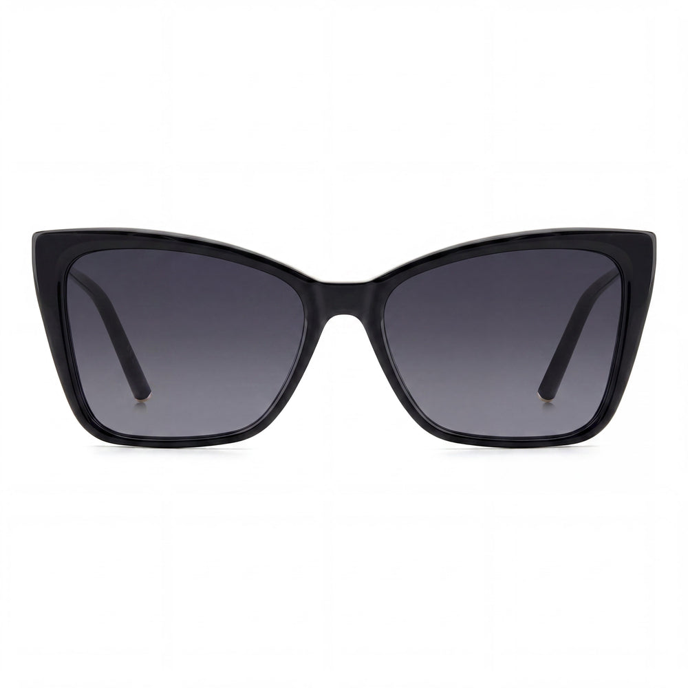 Carolina Herrera HER 0180/S Women's Rectangular Acetate Black Gold 57mm