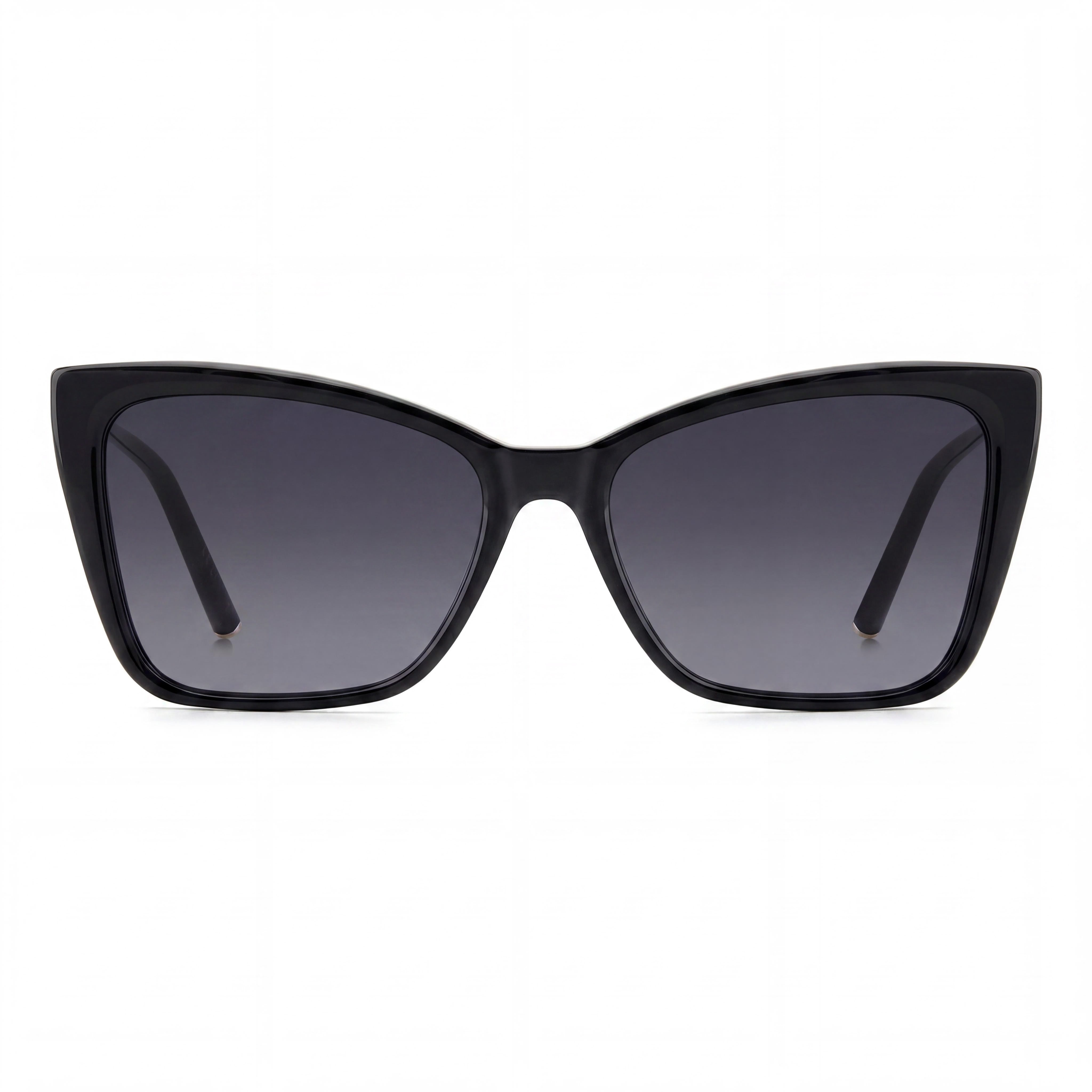 Carolina Herrera HER 0180/S Gafas de Sol Rectangulares para Mujer de Acetato Negro y Dorado 57mm, Photo 2
