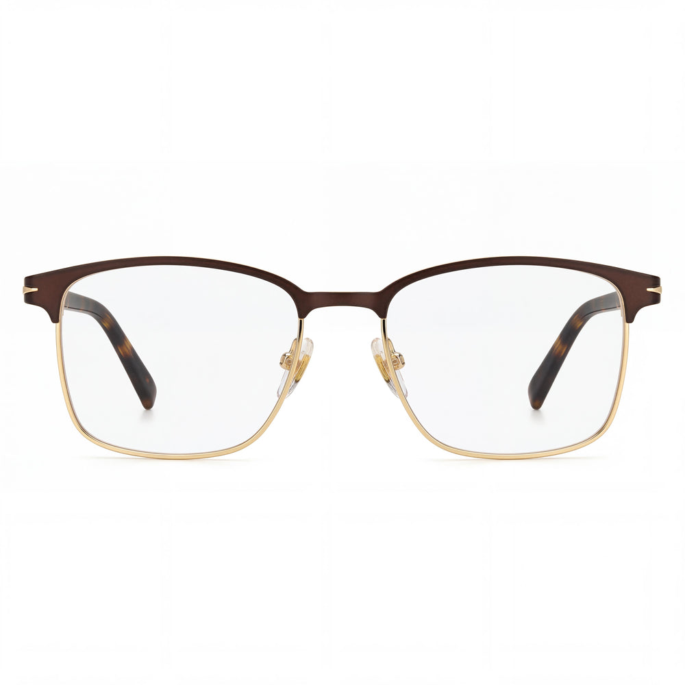 David Beckham Db 1059/F Unisex Metal Frame Polarized Polycarbonate Lens Sunglasses Matte Brown Gold Frame & Lens 55mm