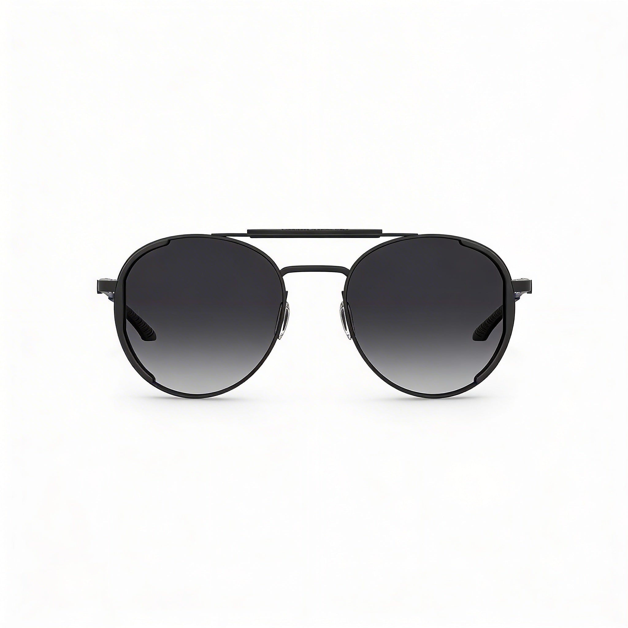 Under Armour Ua 0008/G/S Unisex Black Matte/Grey Alloy Steel Sunglasses with Matt Black Lenses, UV Protected 55mm, Photo 3