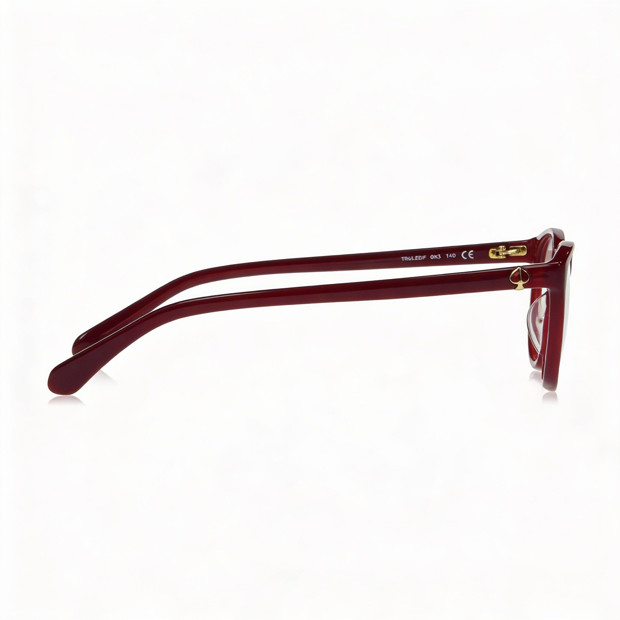 Gafas de moda Kate Spade New York para mujer, montura asiática, montura completa, acetato, cuadradas, color burdeos, 52 mm, Photo 2