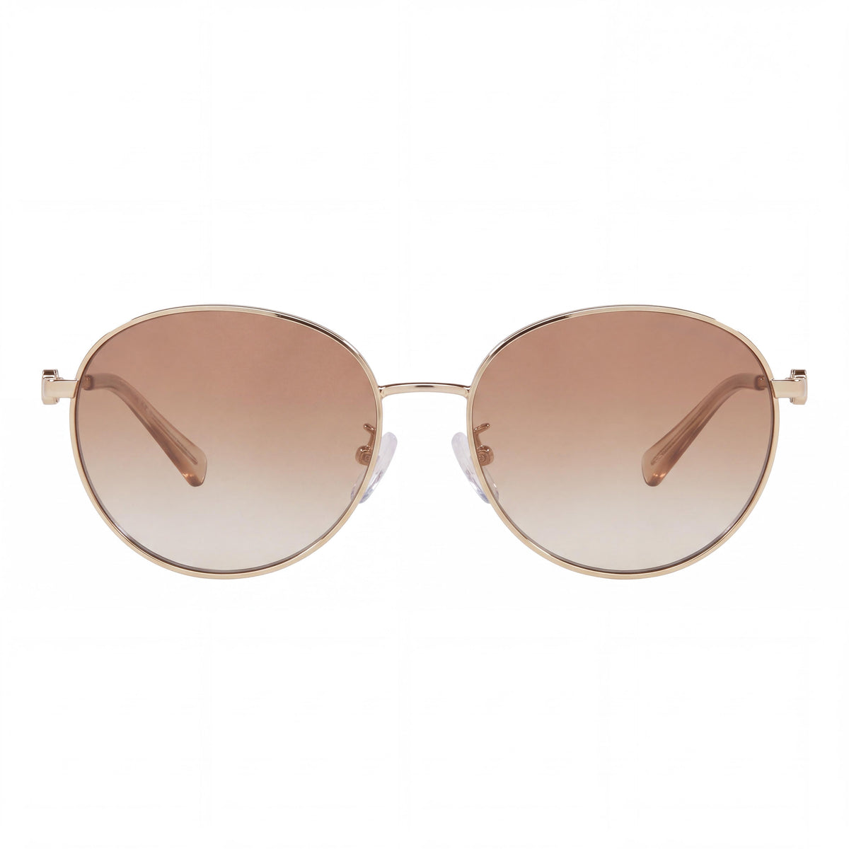 Michael Kors Mk1119 Alpine Women's Round Polarized Sunglasses Light Gold Husk Flash Gradient 57mm, Photo 2