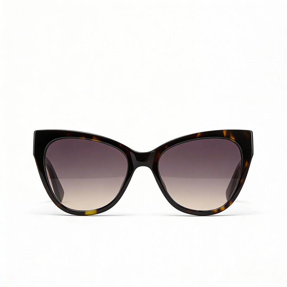 Gafas de sol Moschino MOS056-S-086-GA Havana Butterfly de acetato para mujer con lentes de policarbonato, protección UV 54-19-145