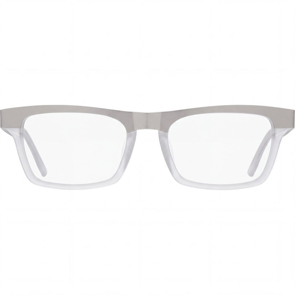 Gafas de sol unisex Spy 5700000000008 Zade 54, color plata mate/transparente mate, no polarizadas, longitud de patilla de 142 mm