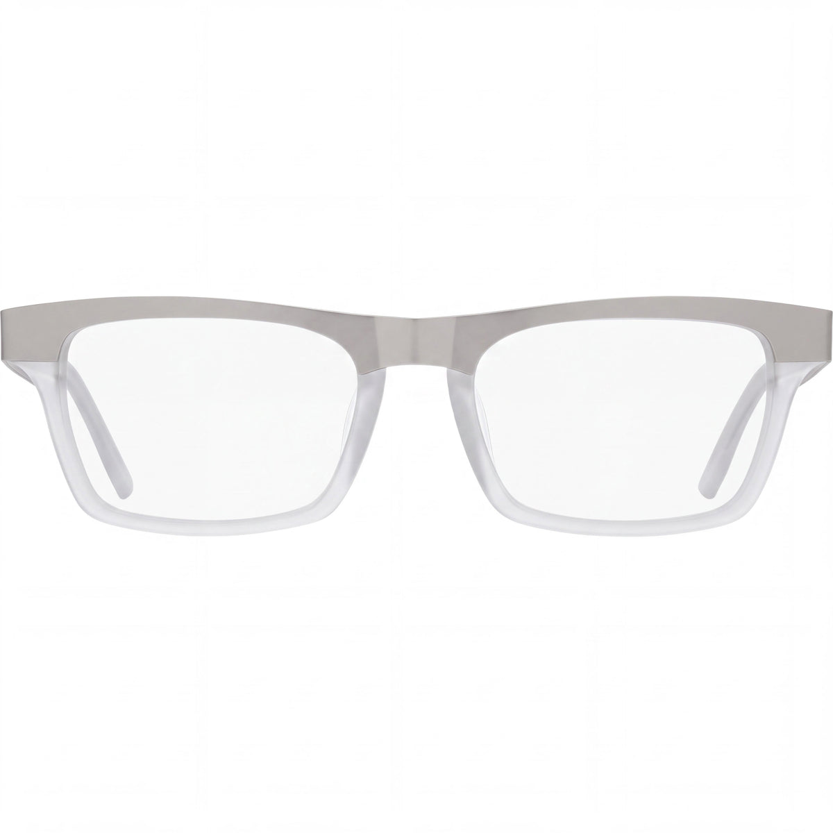 Spy 5700000000008 Zade 54 Matte Silver Matte Clear Non-Polarized Unisex Sunglasses, 142mm Temple Length, Photo 2