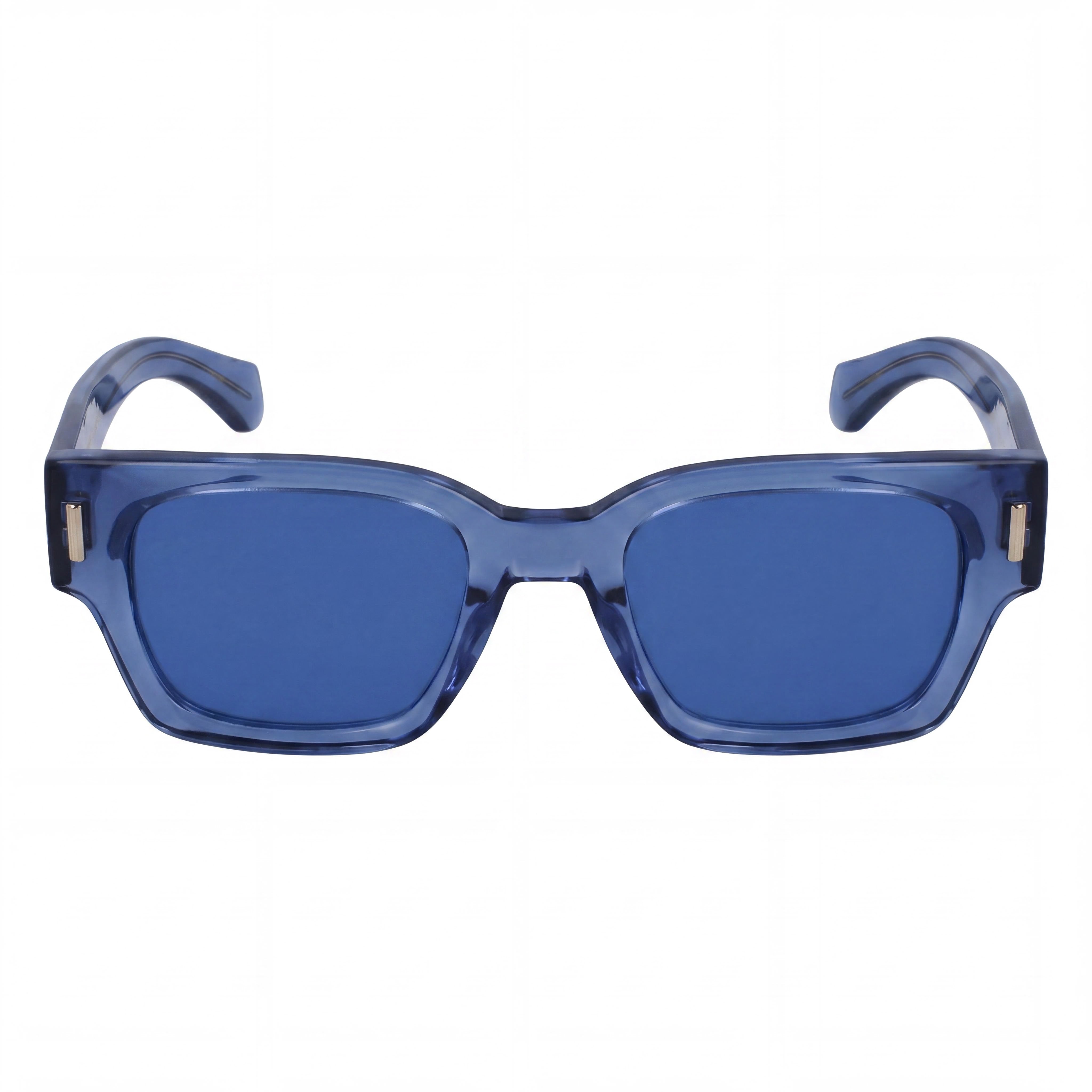 Salvatore Ferragamo Sf2010s Montura Unisex de Acetato Azul Transparente con Lentes Azules No Polarizadas con Protección UV de 52 mm, Photo 2